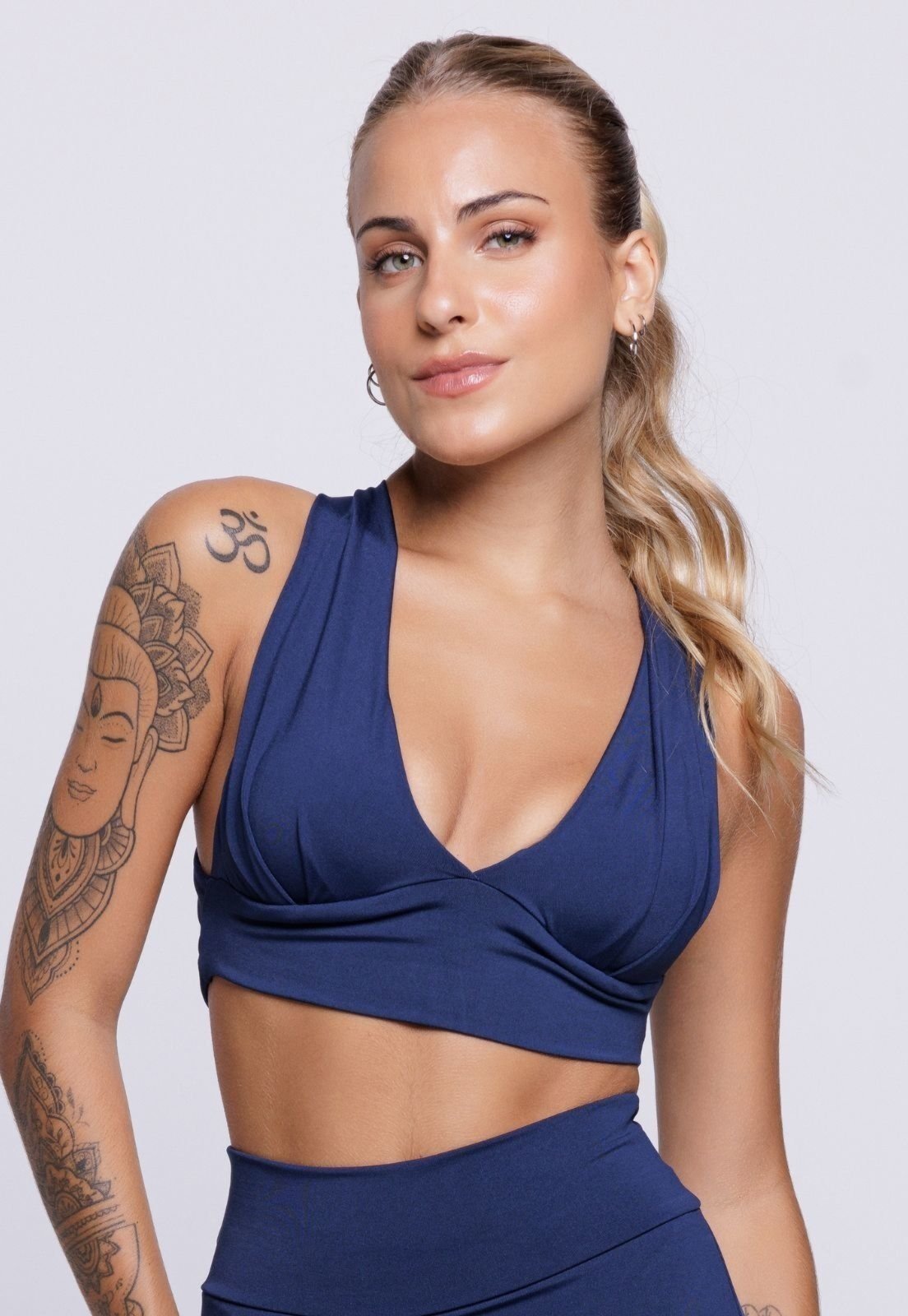 Top Serra e Mar Modas Fitness Bojo Vick Azul Marinho