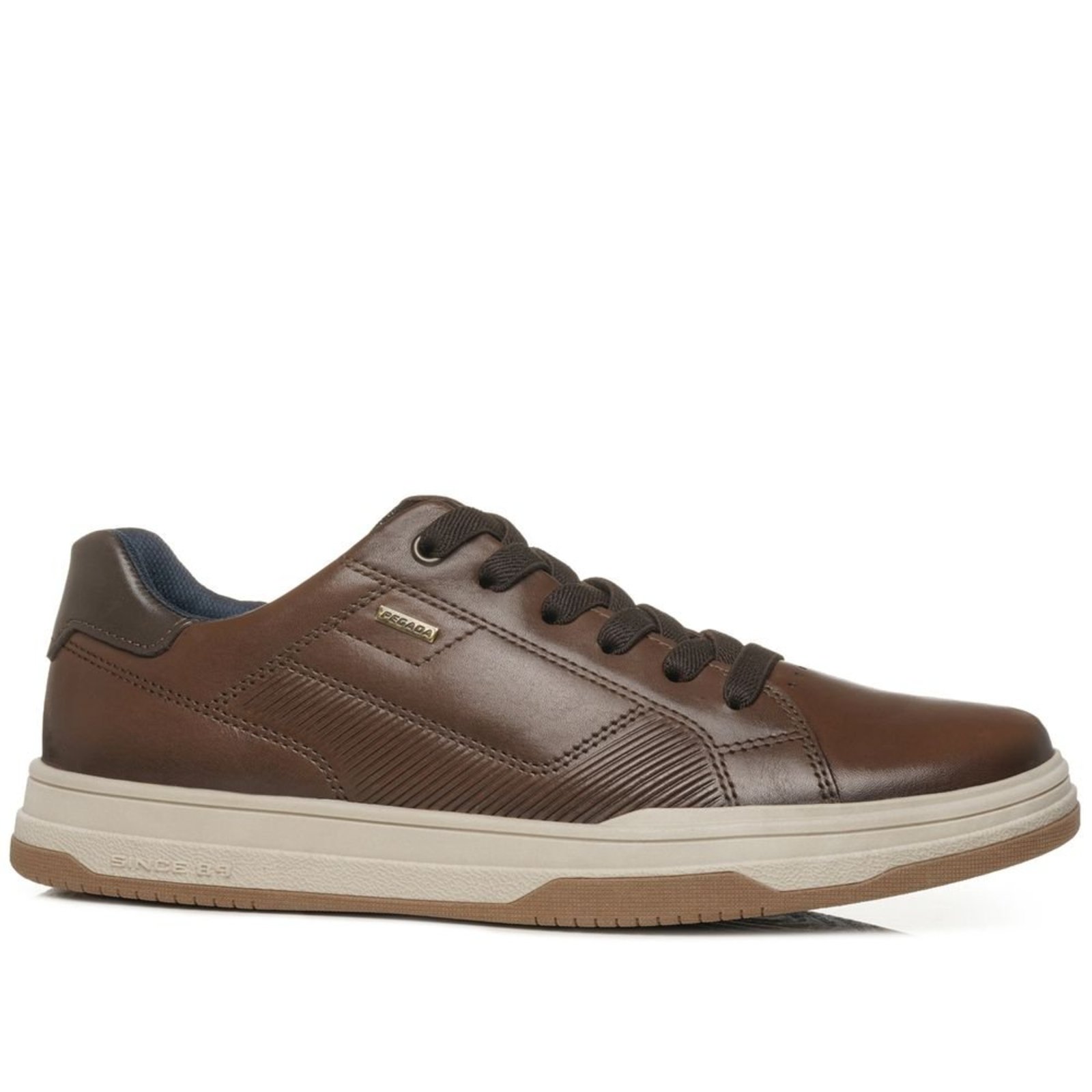 Tênis Casual Pegada Masculino em Couro Pinhão 115103-03 Tênis Casual Pegada Masculino em Couro Pinhão 115103-03 43