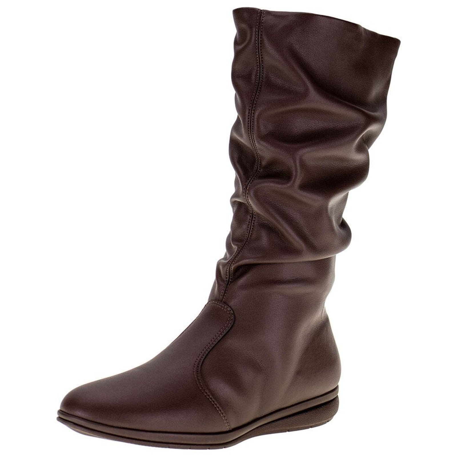 Bota Feminina Cano Médio Piccadilly - 261025 0080261 Café
