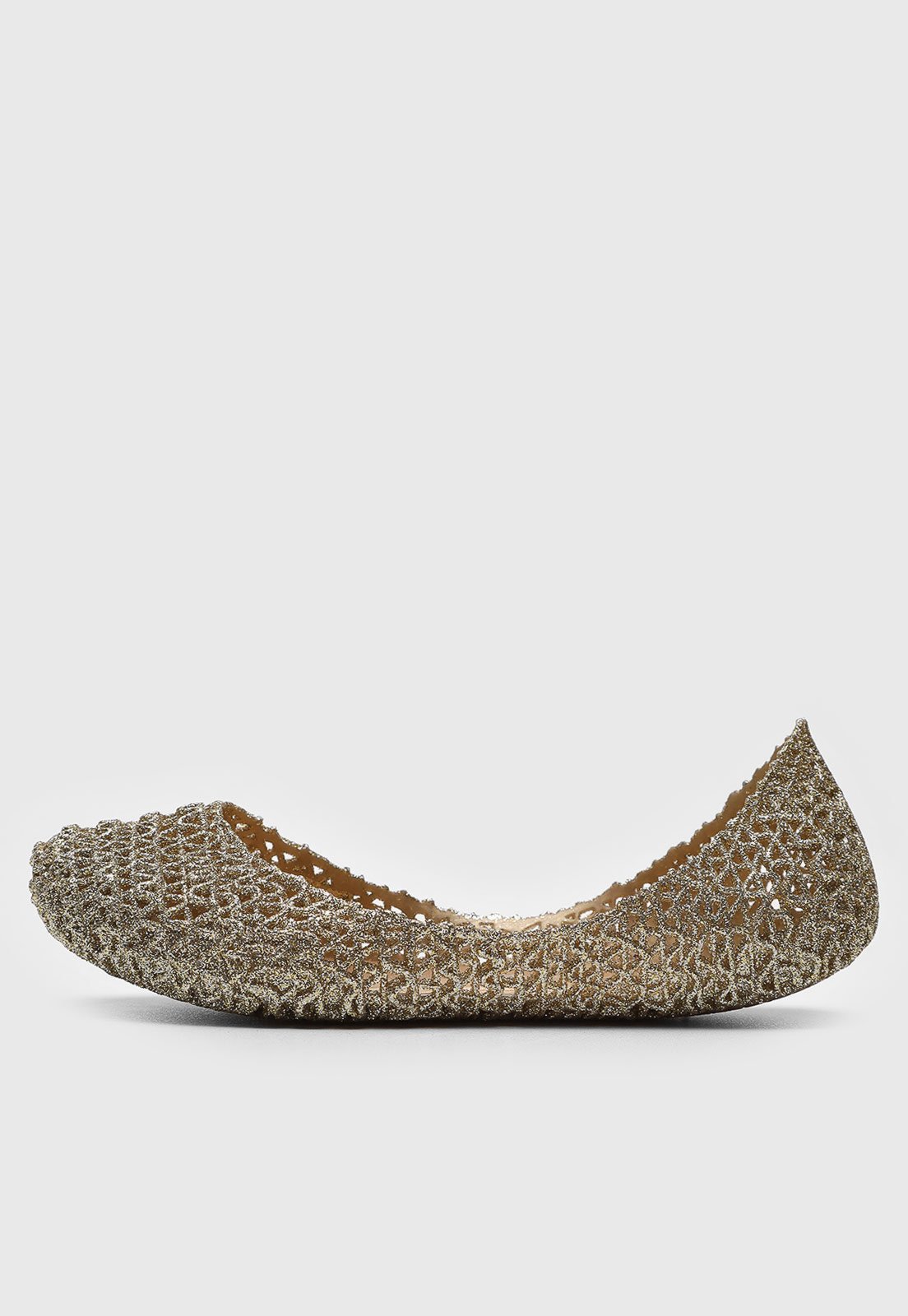 Vista 3 Infantil - Sapatilha Mini Melissa Campana Papel In Dourada dourado Mini Melissa dourado