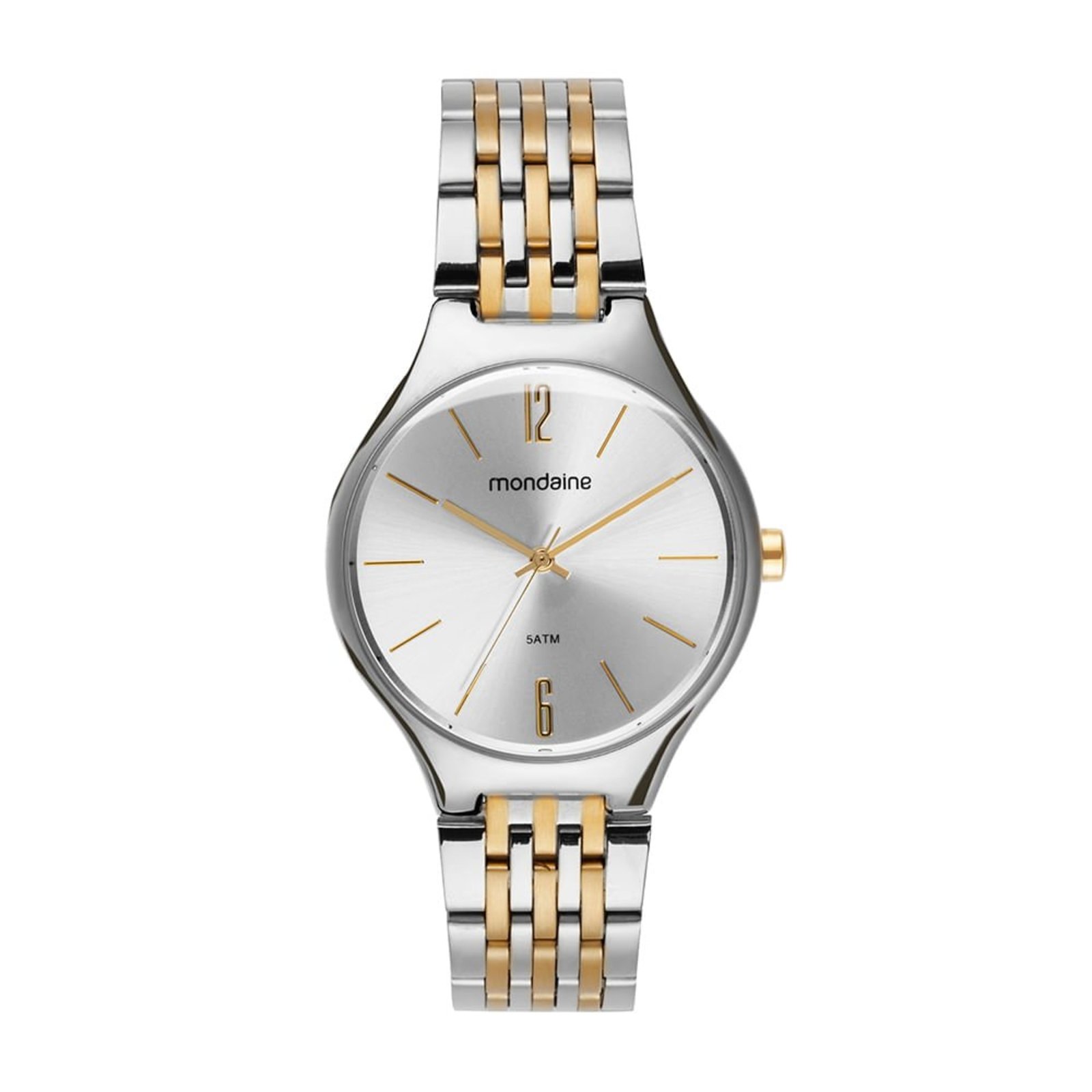 Relógio Mondaine Feminino Semi Slim Abaulado Bicolor Mondaine