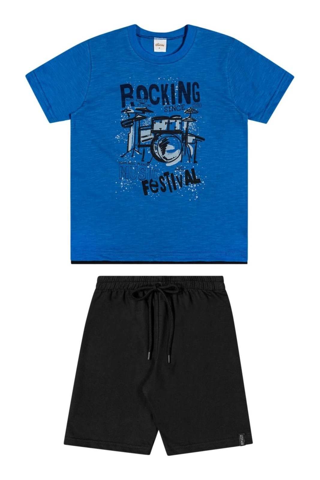 Vista 2 Infantil - Conjunto Menino Rocking Elian bege Elian bege