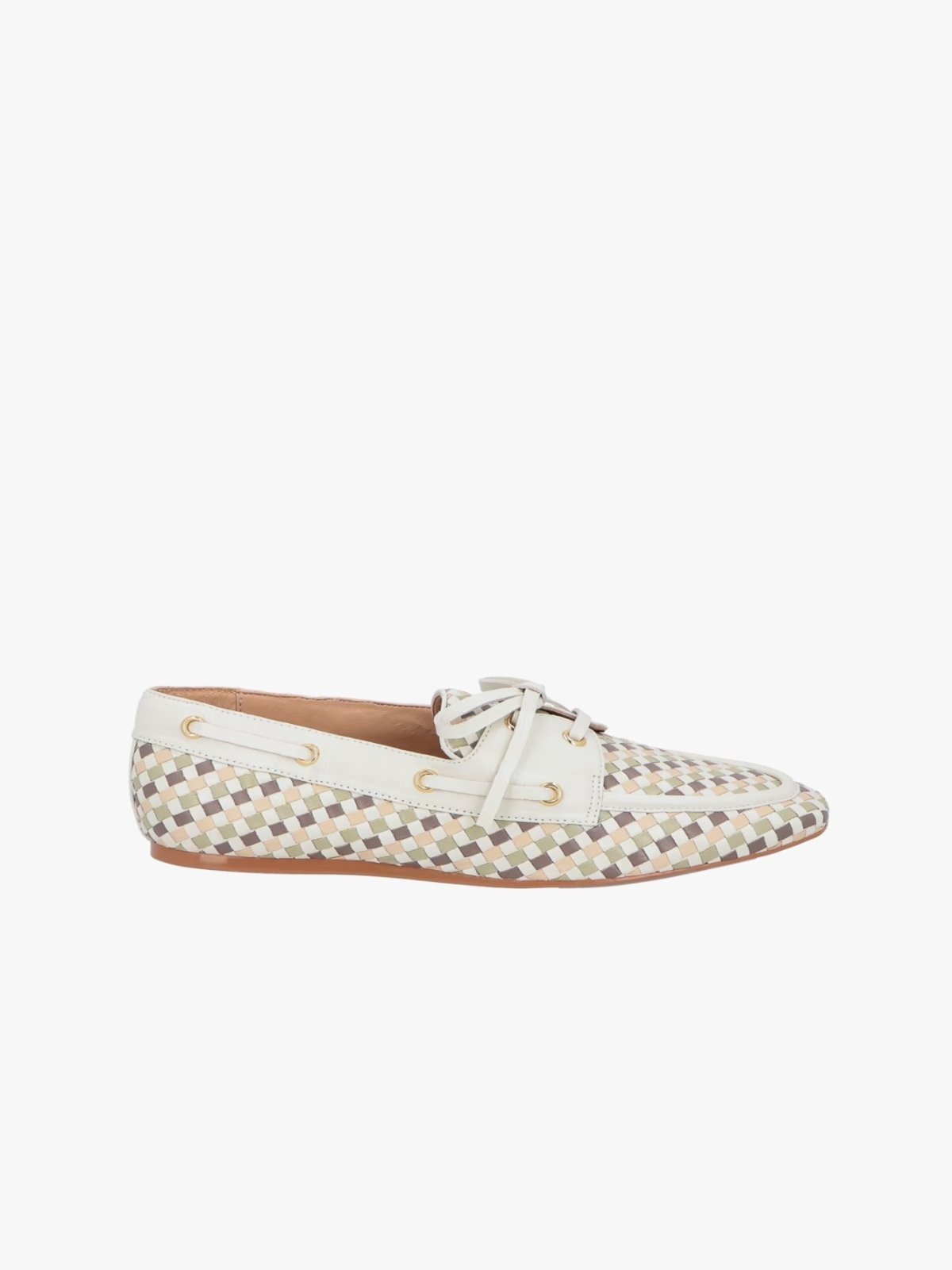 Sapato Luiza Barcelos Greasde Off White Com Detalhes