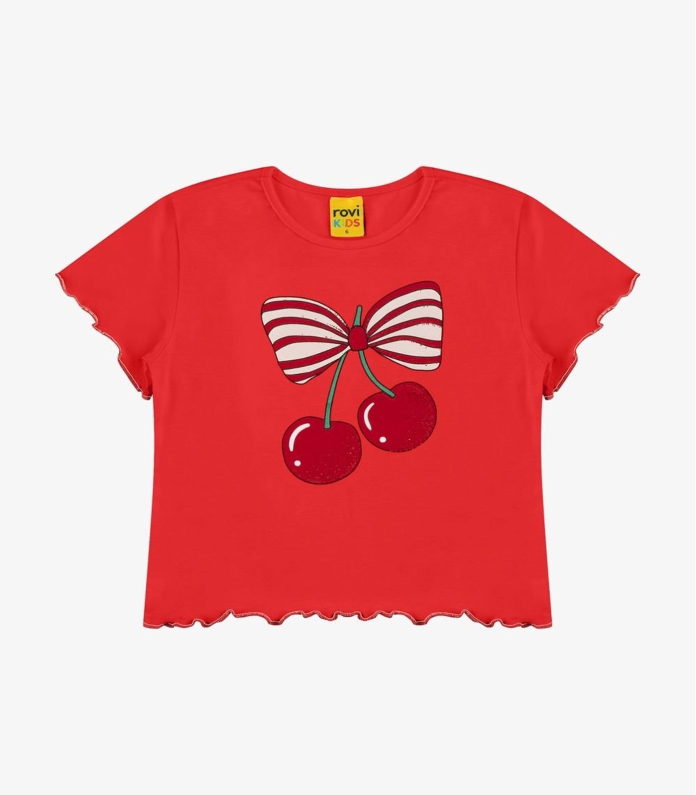 Infantil - Blusa Feminina Cotton Rovi Vermelho
