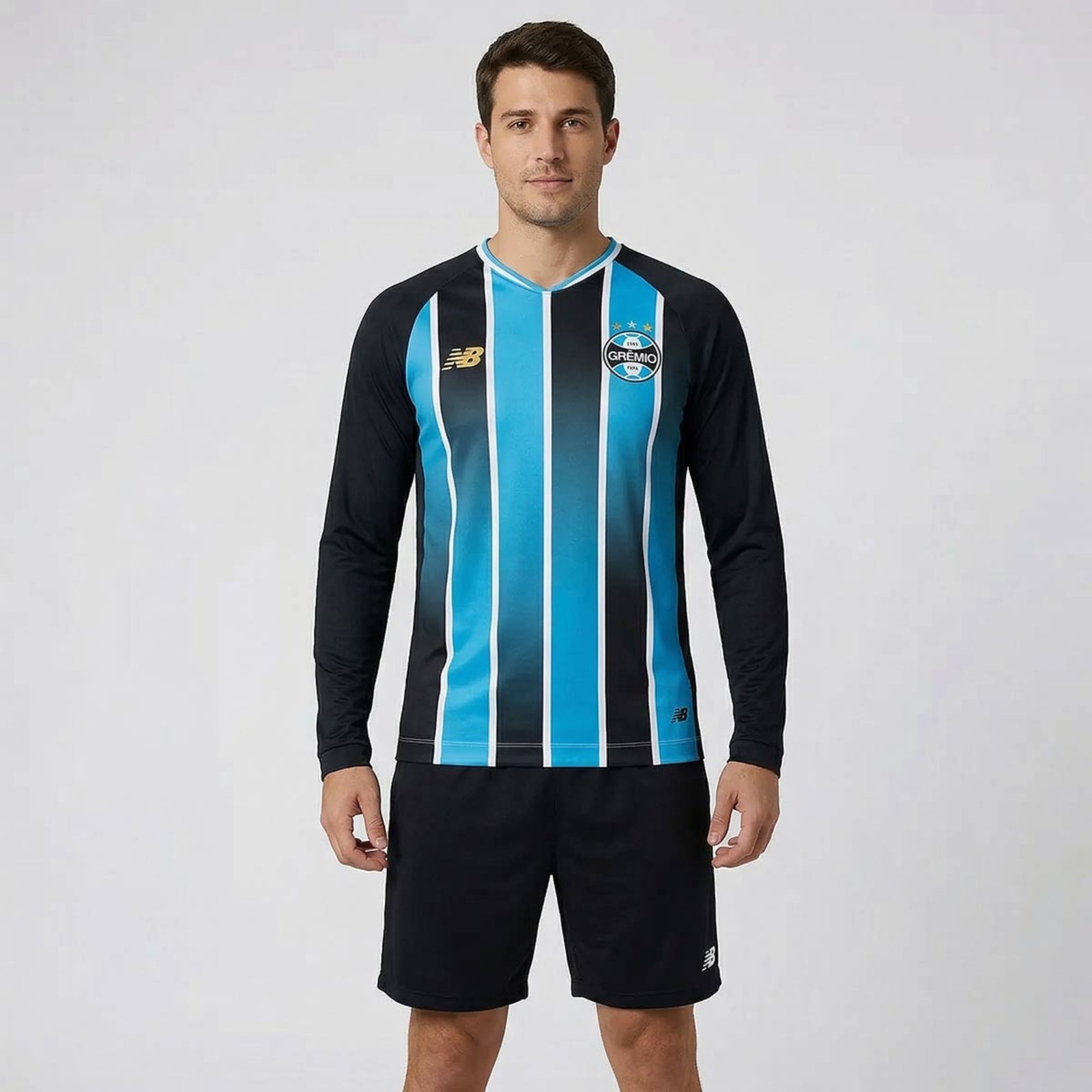 Camisa New Balance Grêmio I 2026 Manga Longa