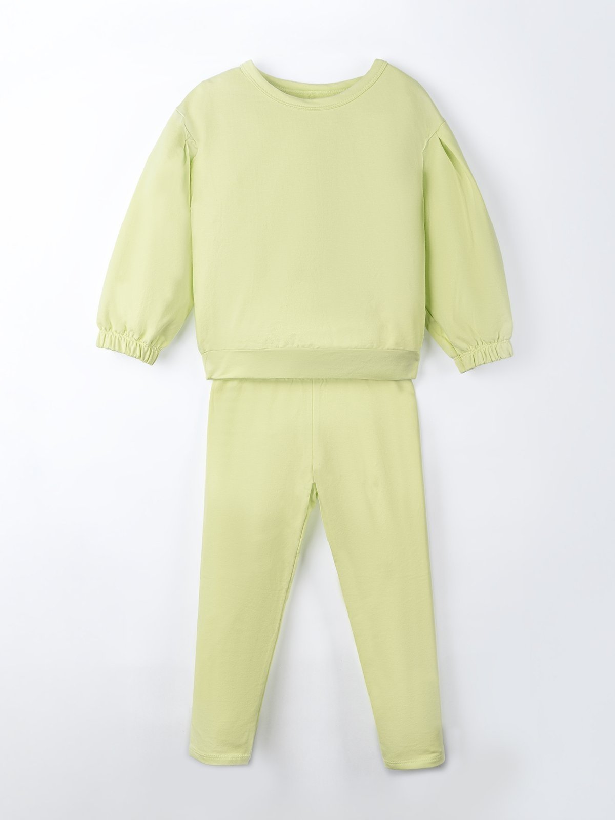Vista 3 Infantil - Conjunto Menina Bugbee Camiseta Manga Longa e Calça Molecotton Gola Redonda Claro Camomila amarelo Bugbee amarelo