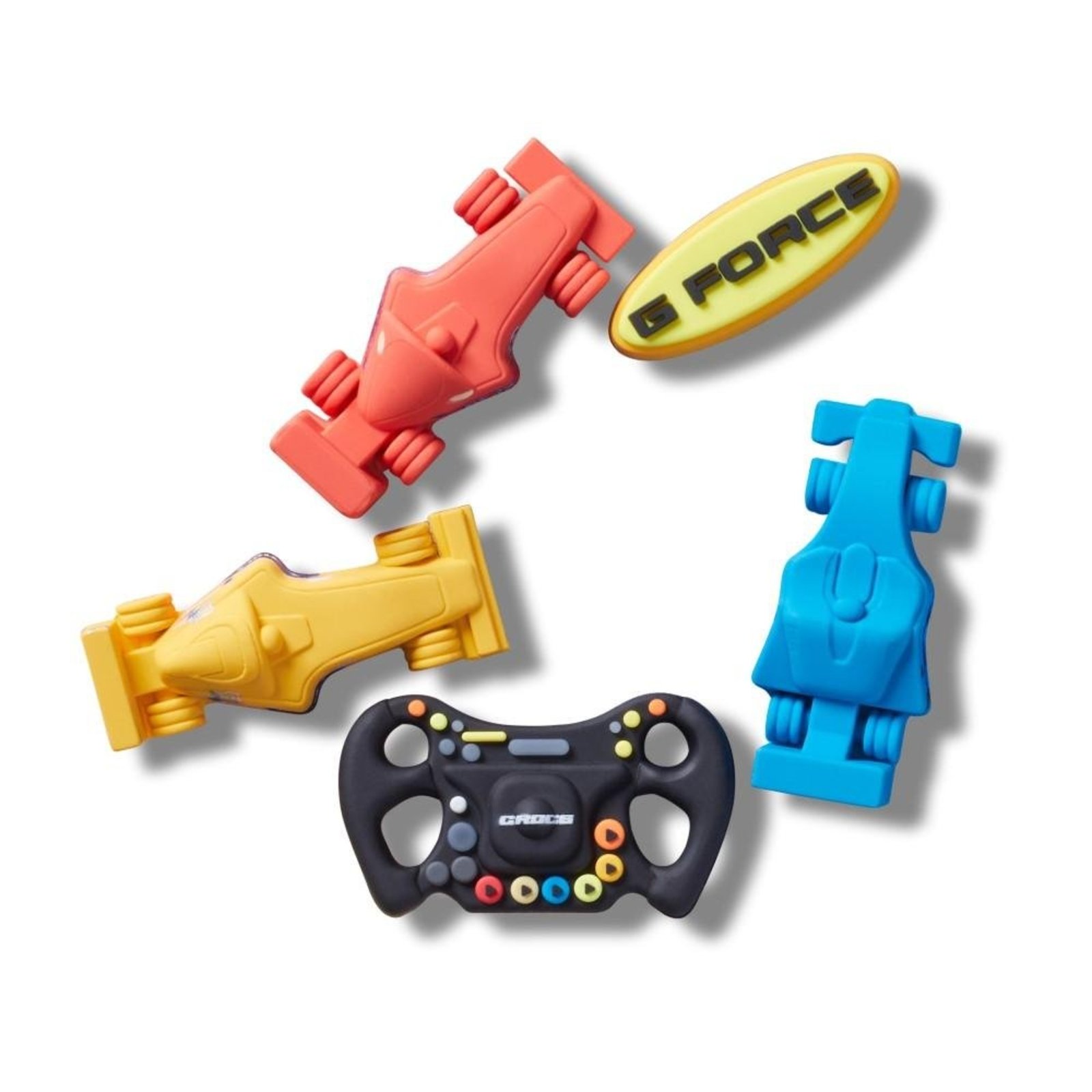 Infantil - Jibbitz™ Carros de Corrida G Force Pack Com 5 Peças UNICO Branco