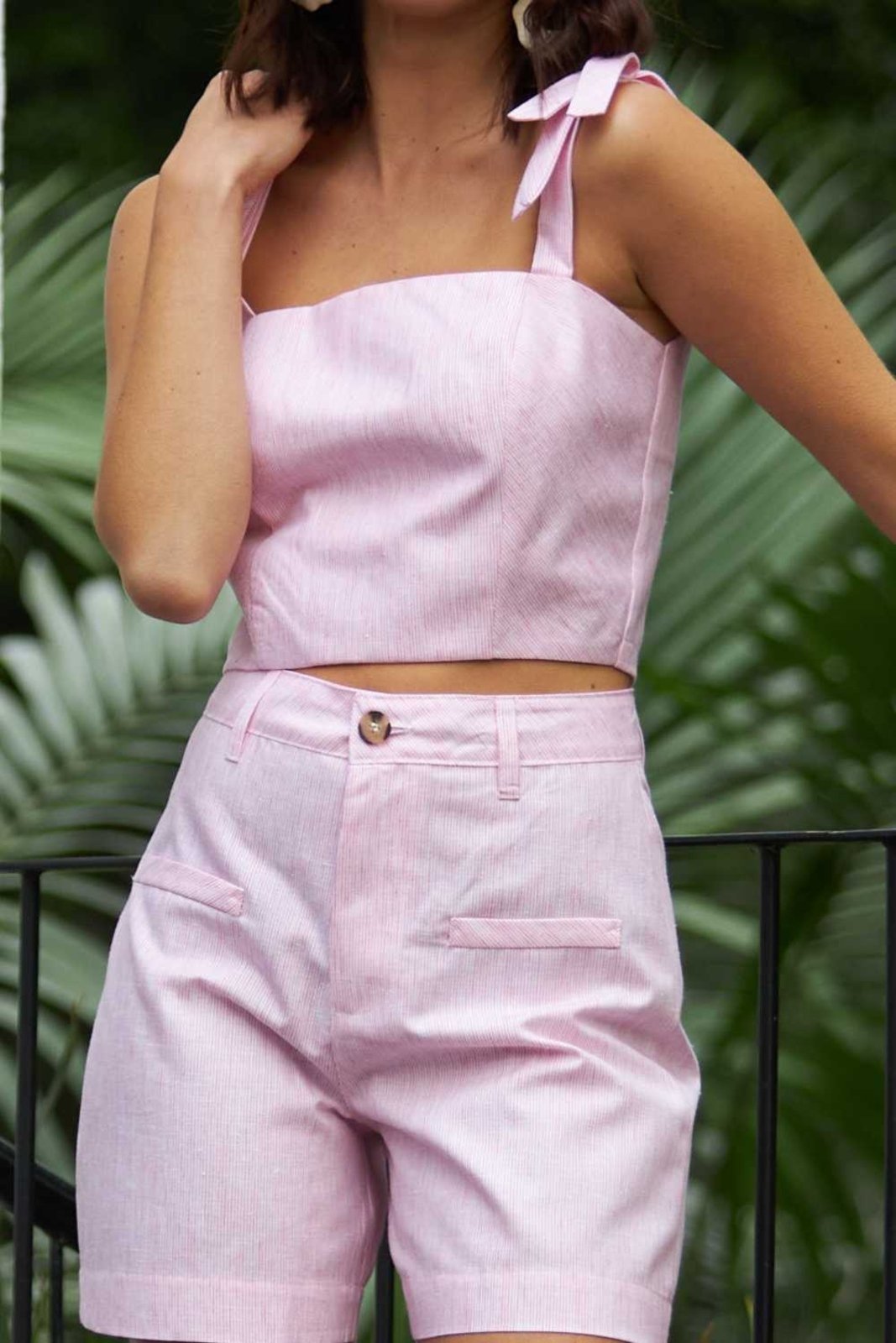 Vista 3 Top Vanibele Rosa listrado/off-white/rosa rosa Vanibele listrado/off-white/rosa rosa