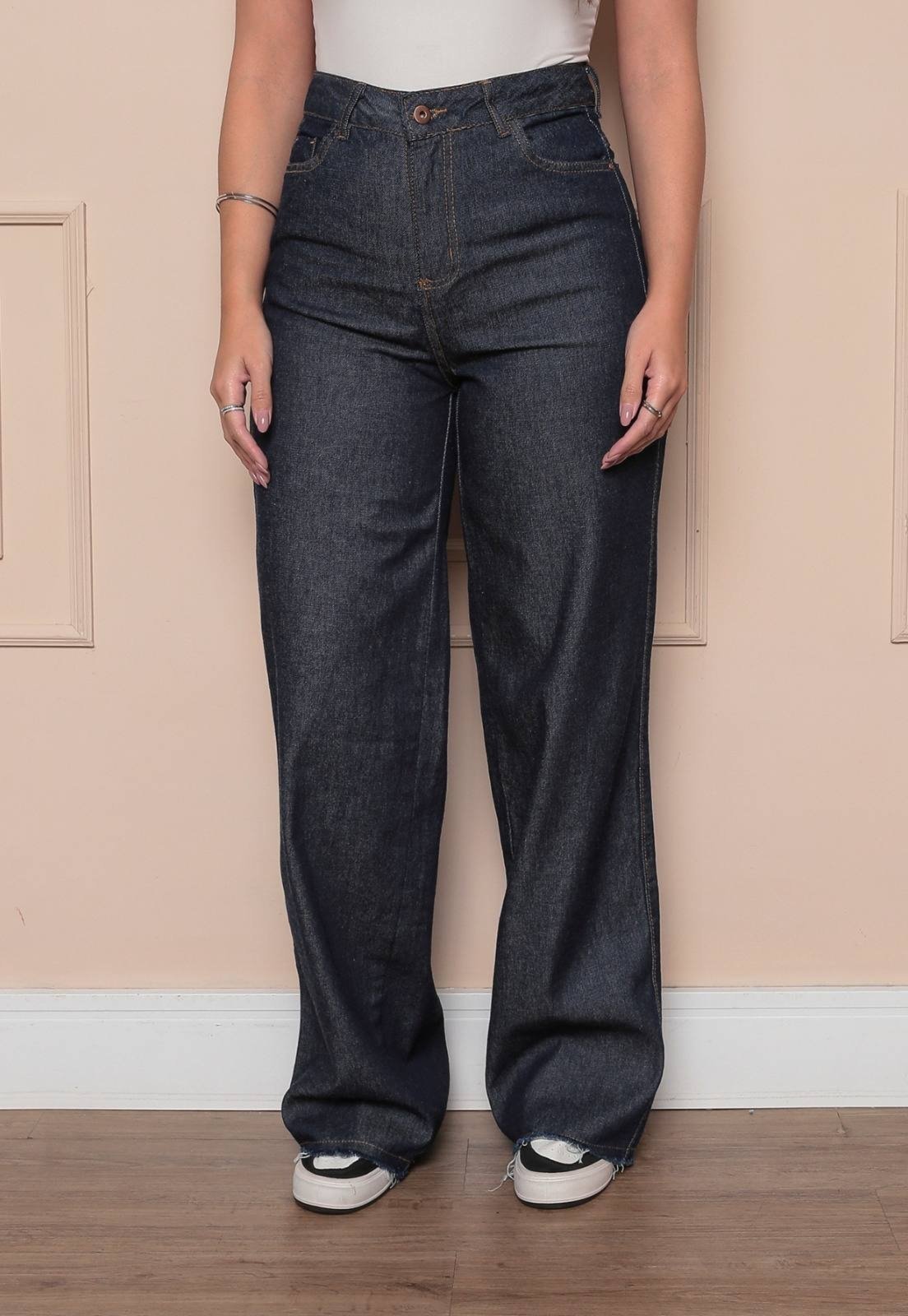 Calça Flare Avec Cargo Feminina Confortável e Elegante Gafite