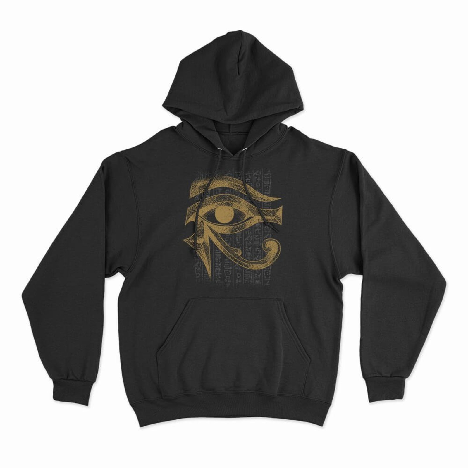 Moletom Com Capuz Olho De Hórus - Preto - Casual - Studio Geek