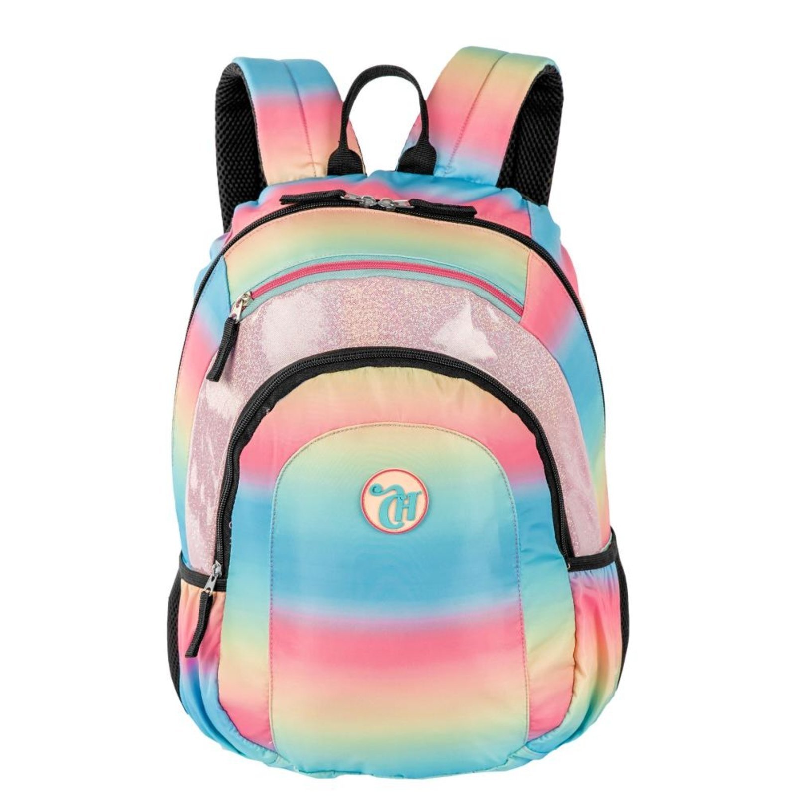 Infantil – Mochila Grande 2 Compartimentos Capricho Sunday – Degradê Multicolorido