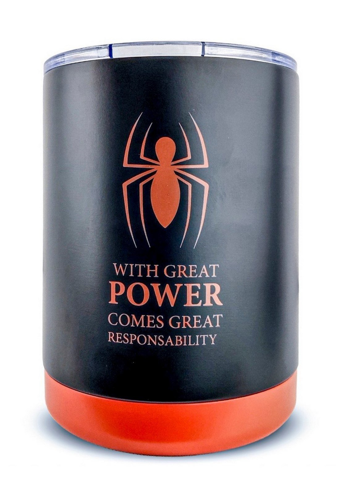 Vista 3 Copo Homem Aranha Térmico Marvel 300ml Vingadores Inoxidável preto/vermelho Marvel preto/vermelho