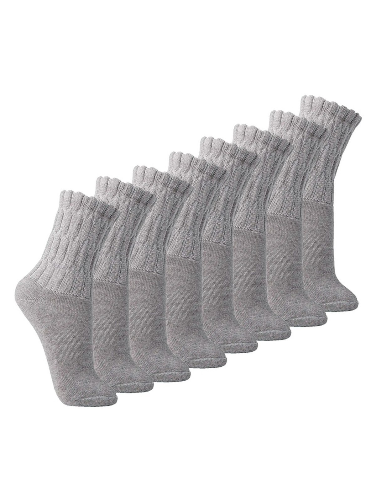 Vista 2 Kit com 8 Pares de Meias Aeróbica Lupo cinza Lupo cinza