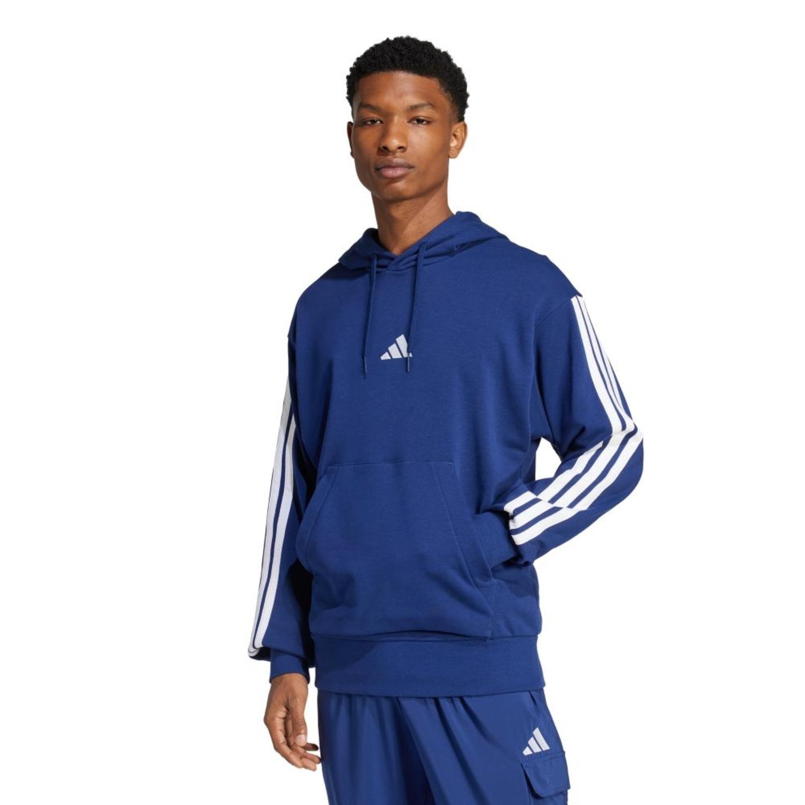 Moletinho Capuz Essentials 3-Stripes adidas Sportswear Azul