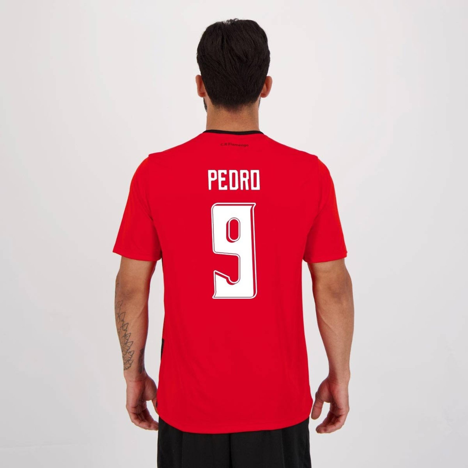 Camisa Flamengo Shout Vermelha e Preta 9 Pedro
