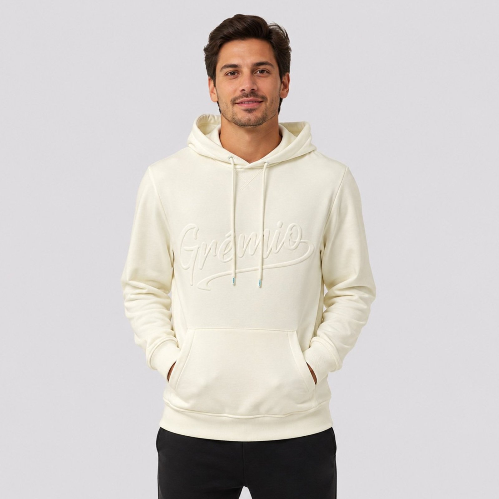 Moletom Grêmio Embossed Branco
