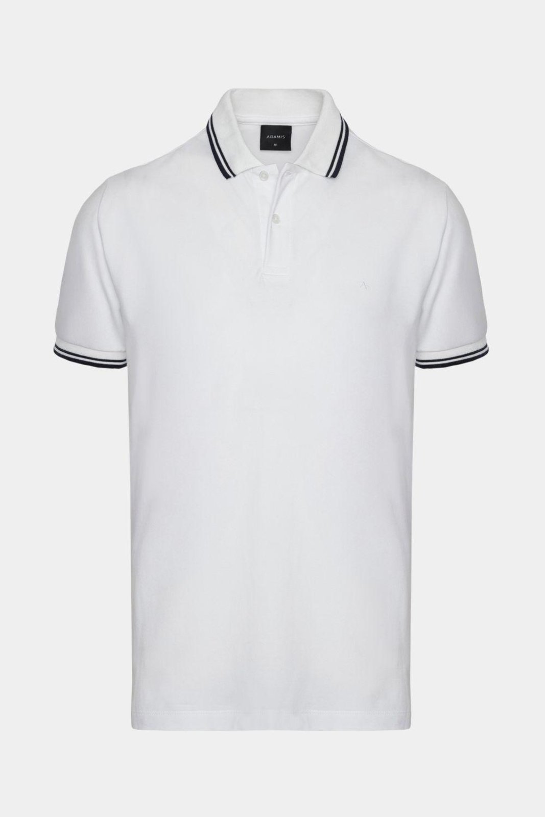 Polo Aramis Aramis Manga Curta Frisos New Off White