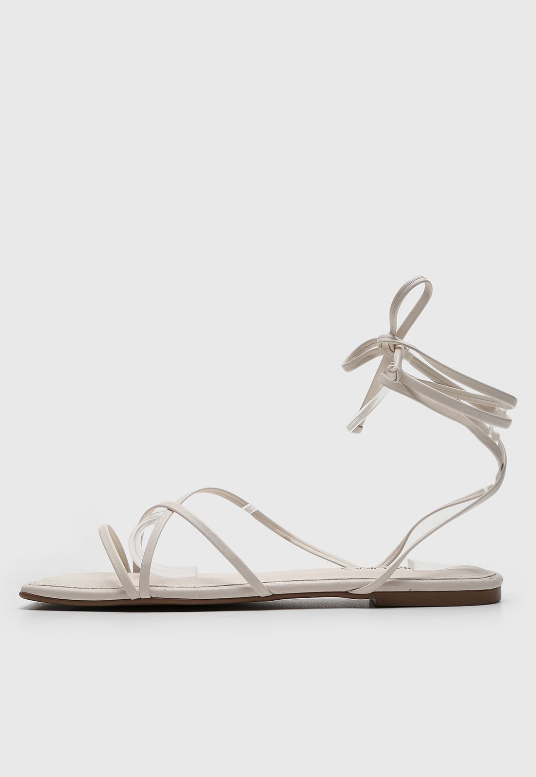 Rasteira Via Uno Amarração Off-White