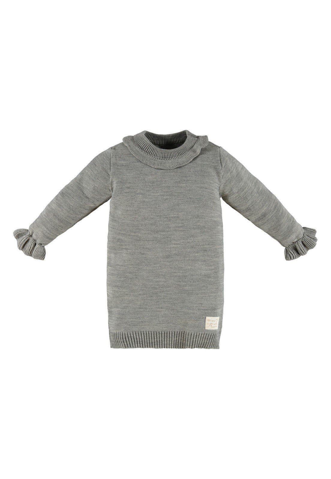Infantil - Vestido em Tricot Up Baby Cinza