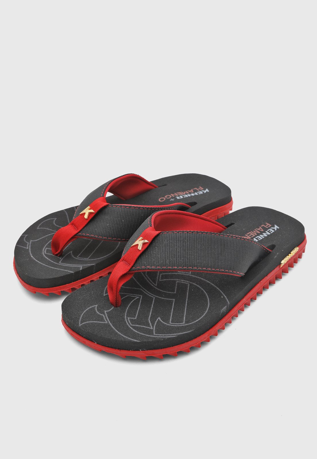Chinelo Masculino Kenner Flamengo Kivah Preto
