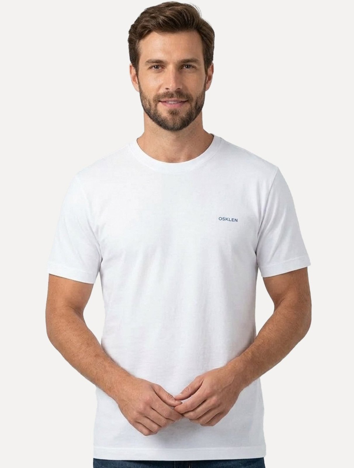 Camiseta Osklen Masculina Regular Vintage Floral Aquarela Branca