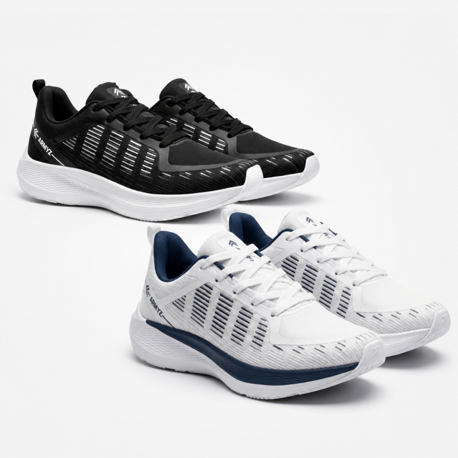 Kit 2 Pares de Tênis Masculino Esportivo Leve para Caminhada e Academia