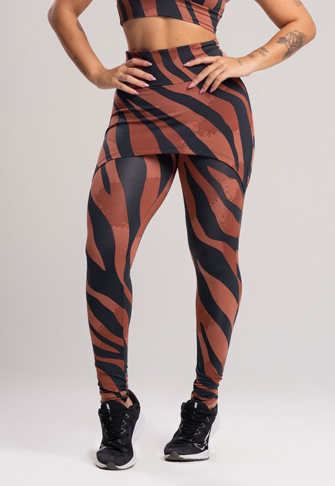 Calça Legging MVB Modas Saia Tapa Bumbum Safari