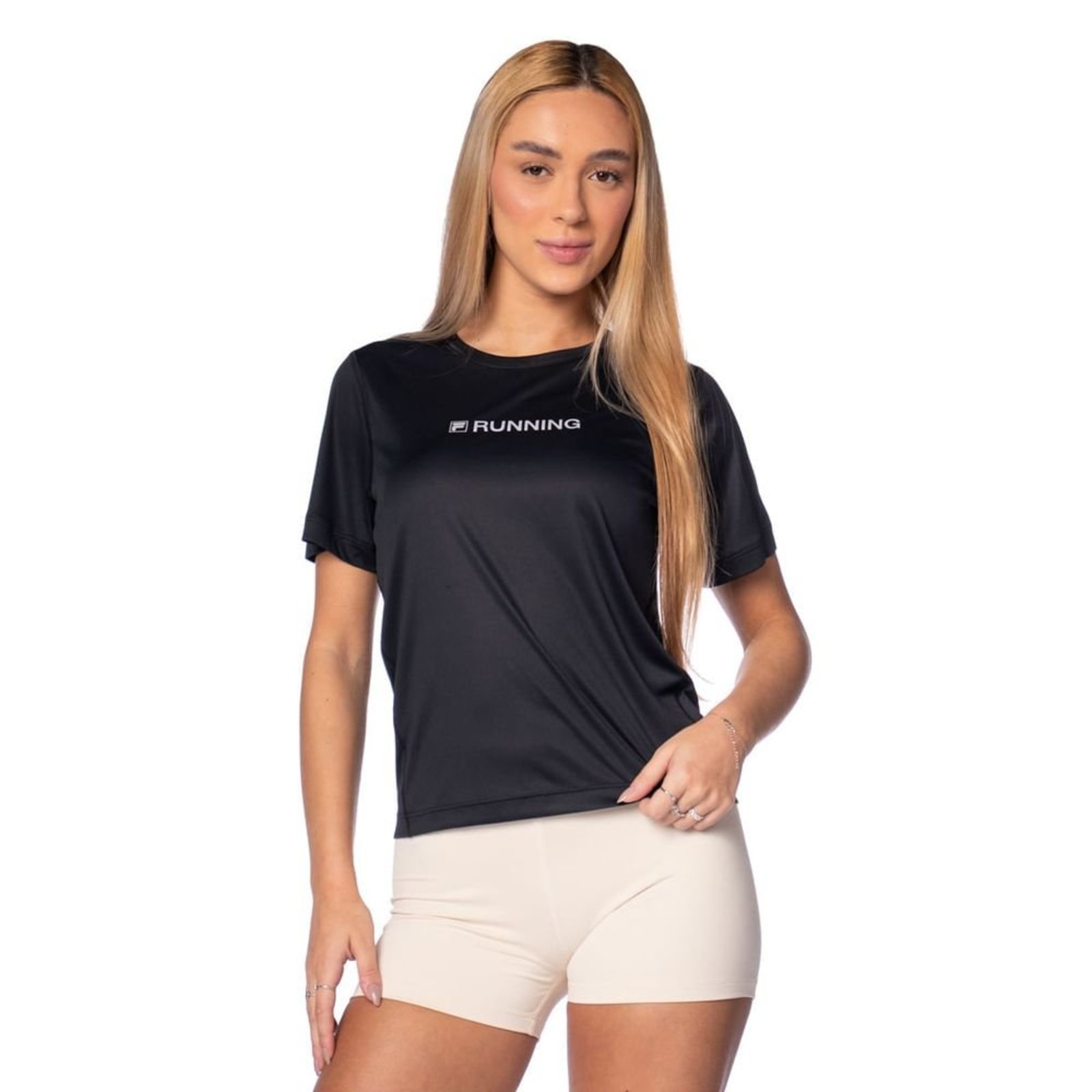 Camiseta Feminina Fila Core Graphic Run Preto