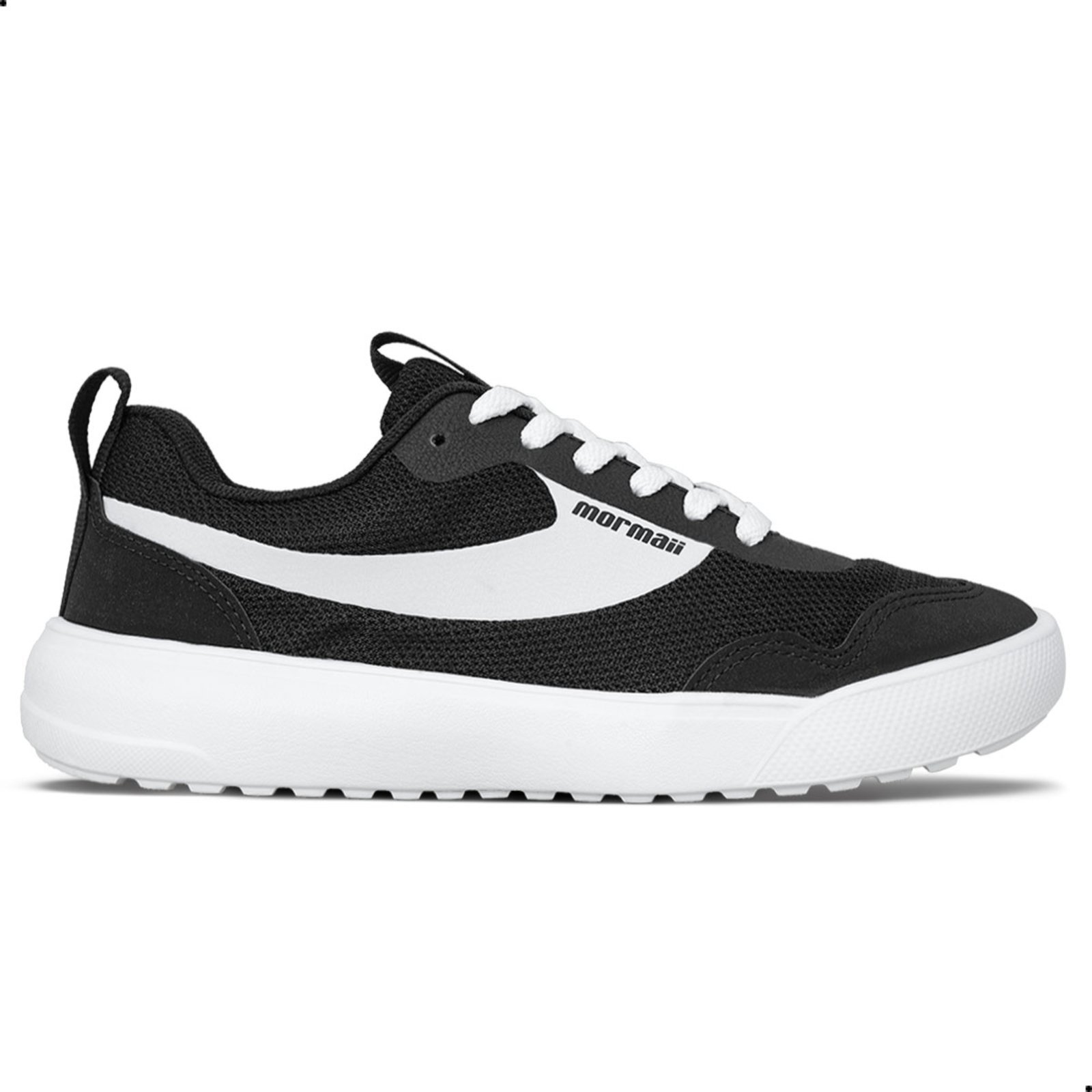Tênis Mormaii Flexer Black Black White Unissex Preto Branco