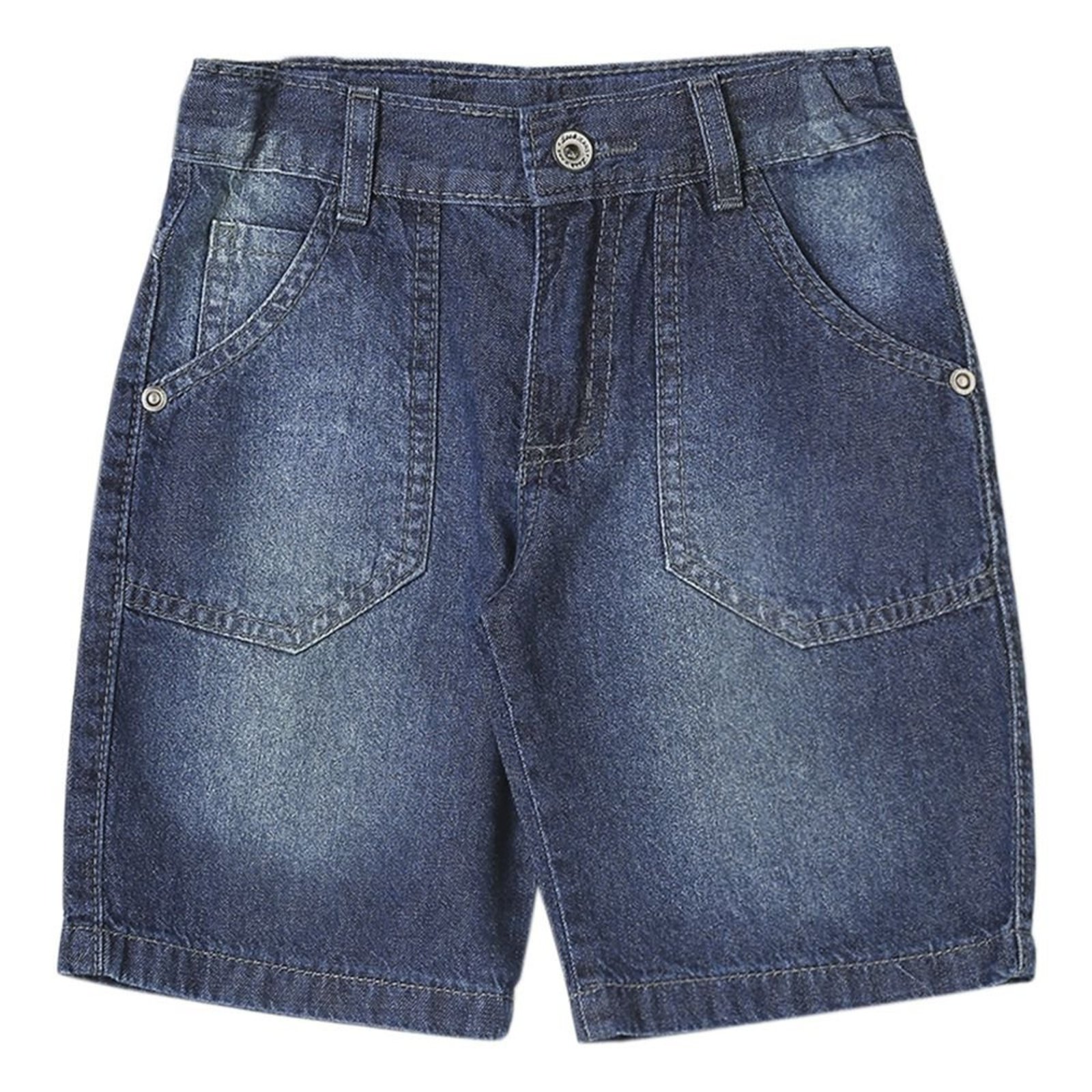 Infantil - Shorts Look Jeans Básico Jeans
