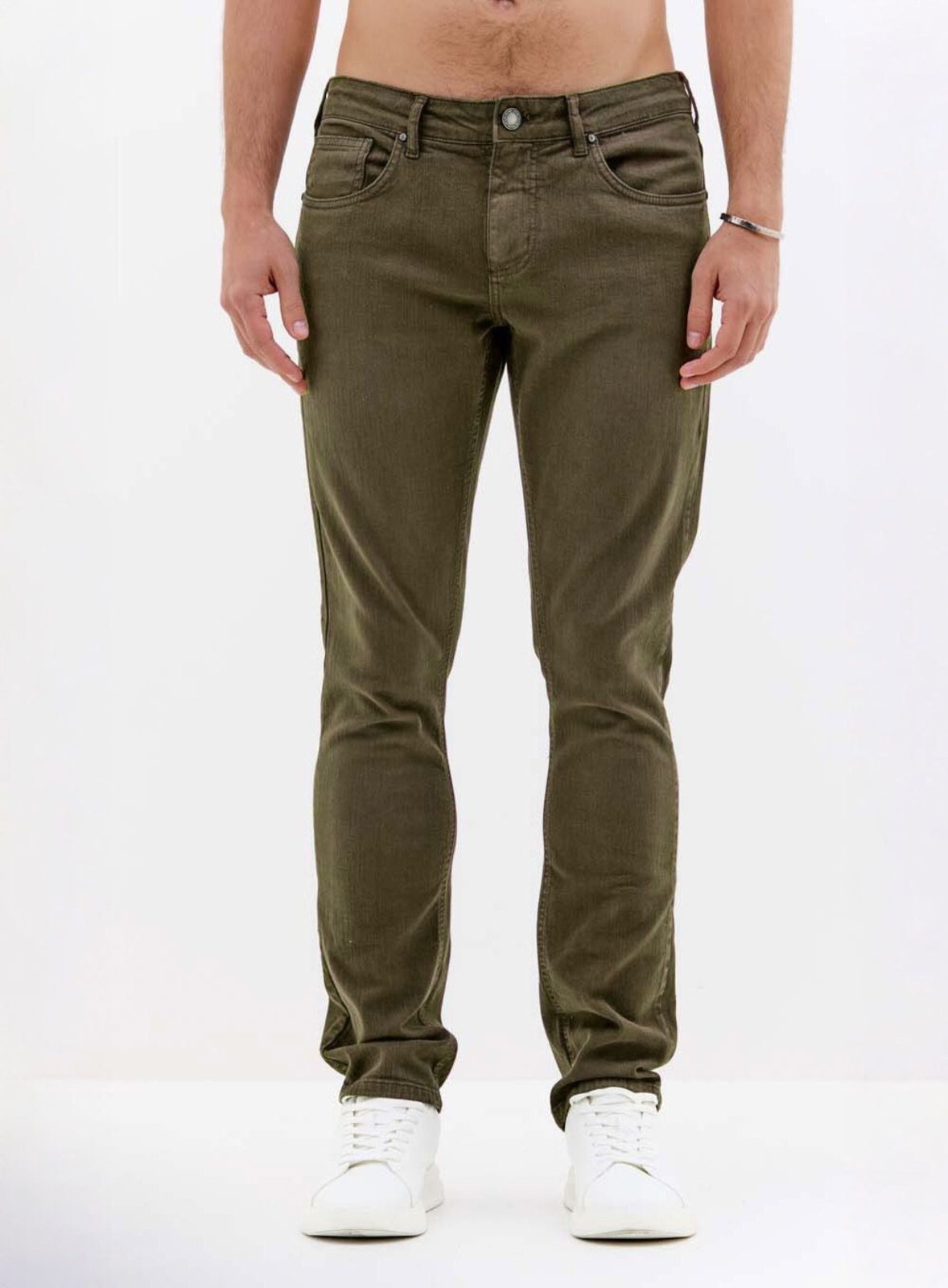 Calça Sarja Gilson Triton Marrom Nobuck