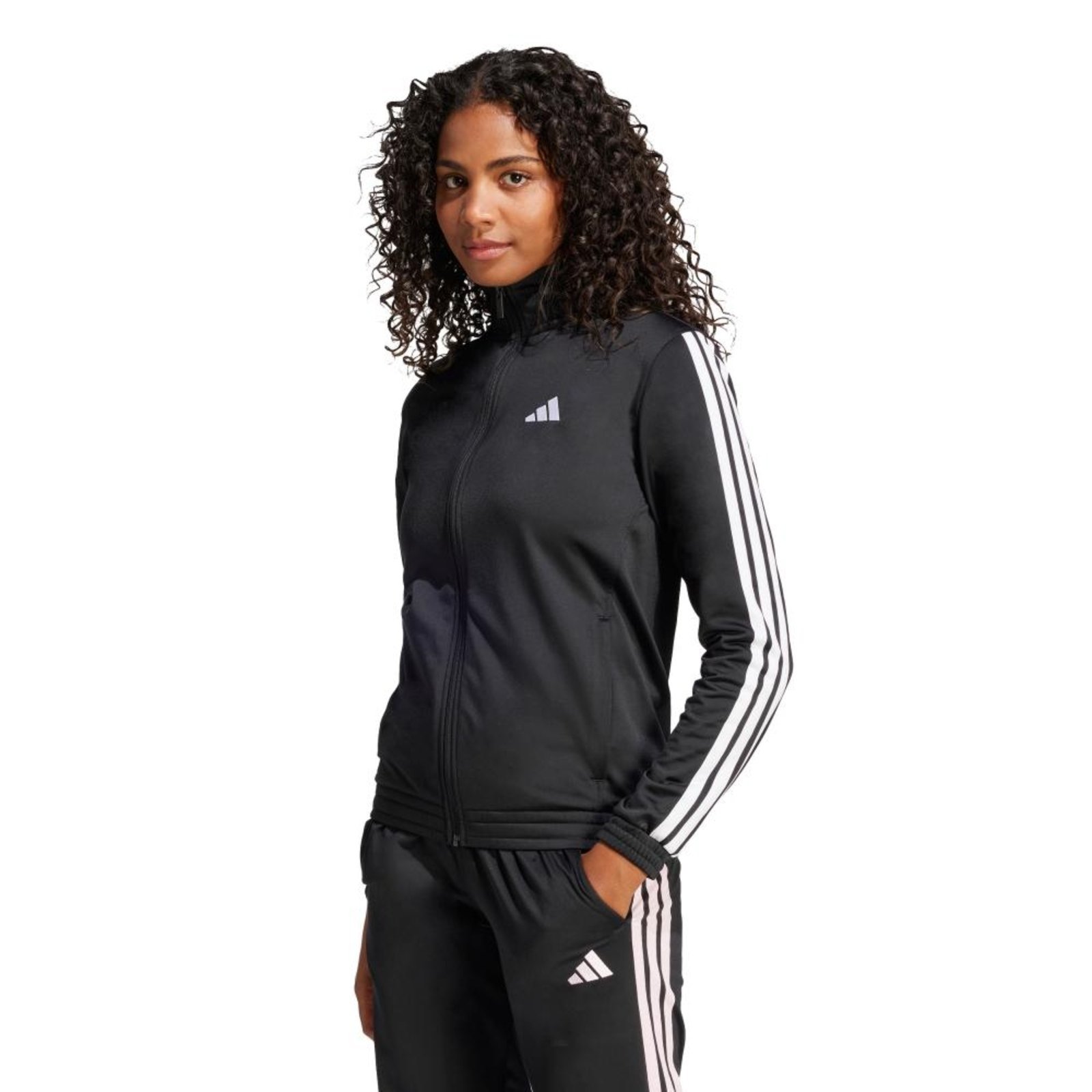Jaqueta Tricot Três Listras adidas Sportswear Preto