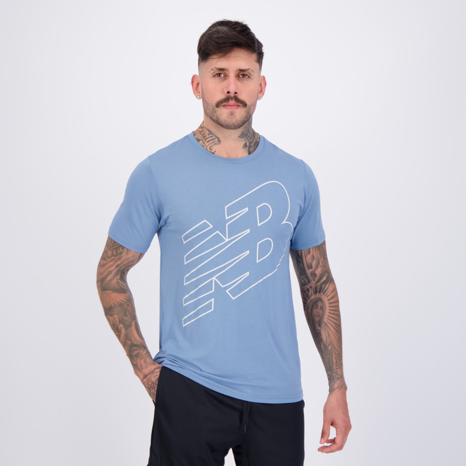 Vista 3 Camiseta New Balance Sport Essentials Printed azul New Balance azul