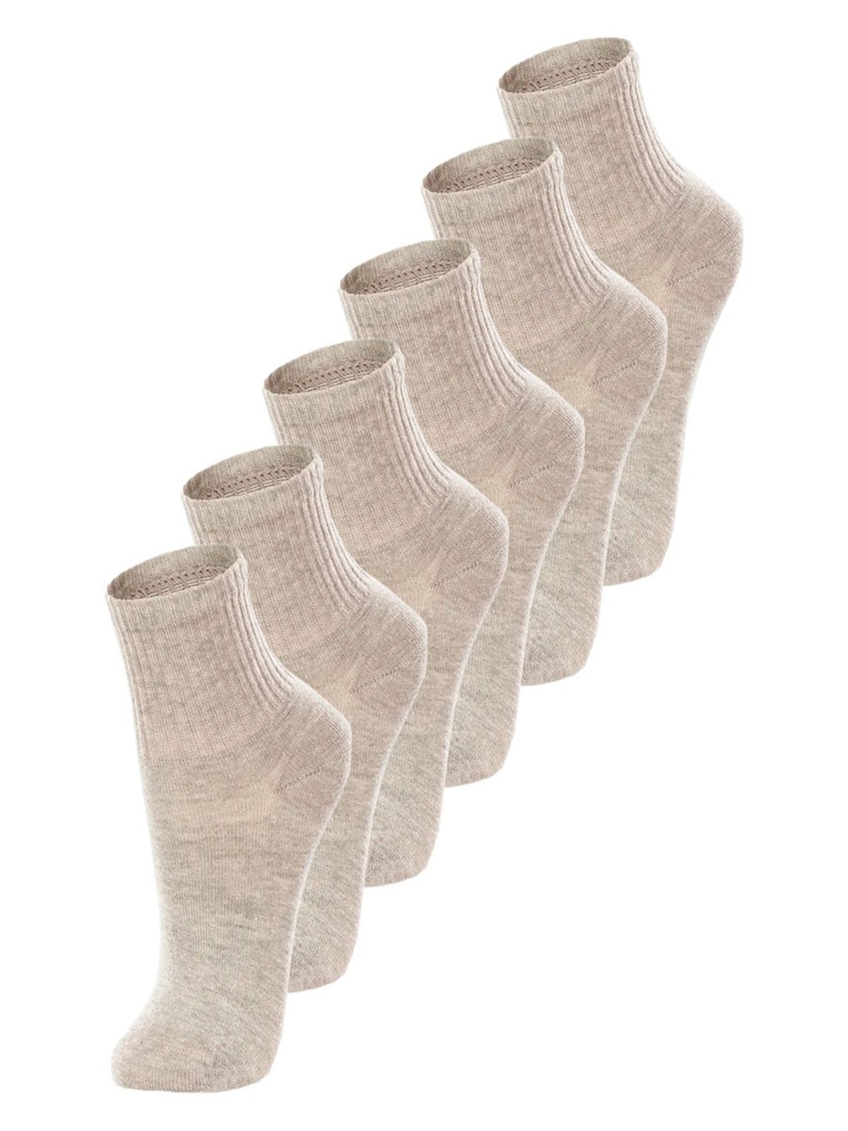 Kit com 6 Pares de Meias Infanti Cano Médio Lupo 2727-088