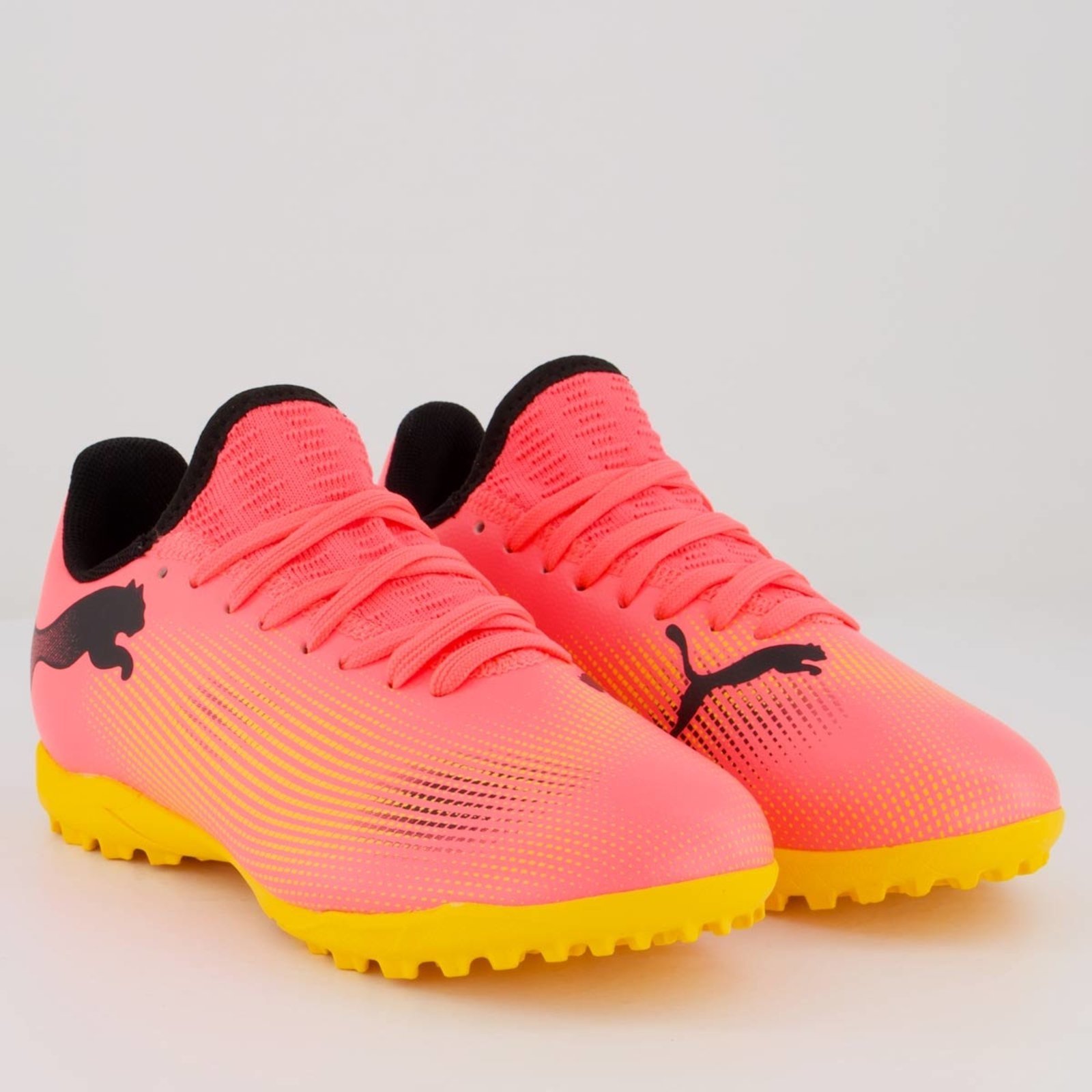 Vista 3 Chuteira Puma Future 7 Play IT PS BDP Futsal Juvenil rosa Puma rosa