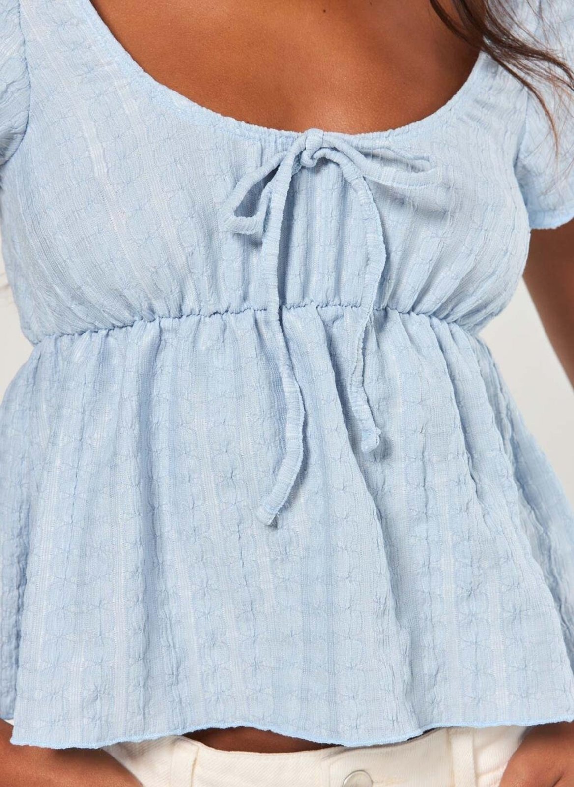 Vista 3 Blusa Tipo Batinha Clara Youcom azul Youcom azul
