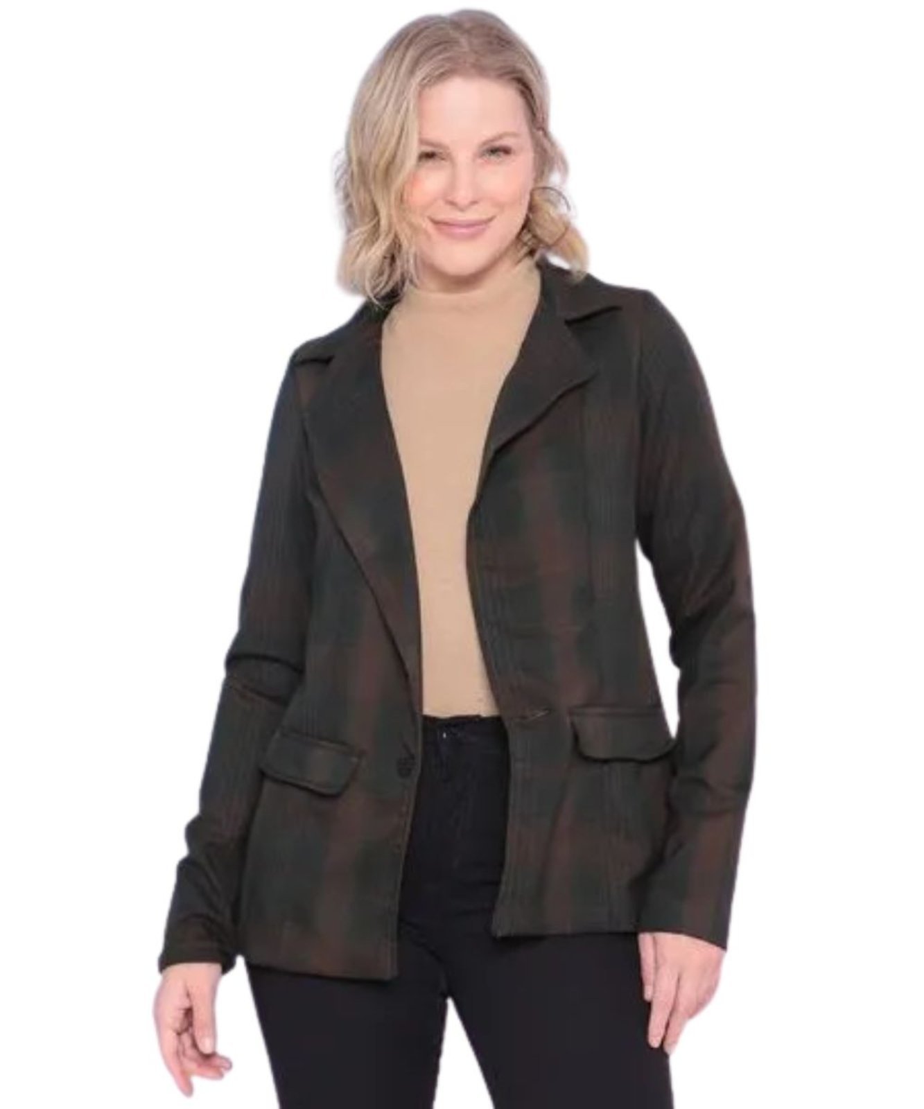 Blazer Xadrez Alfaiataria Verde