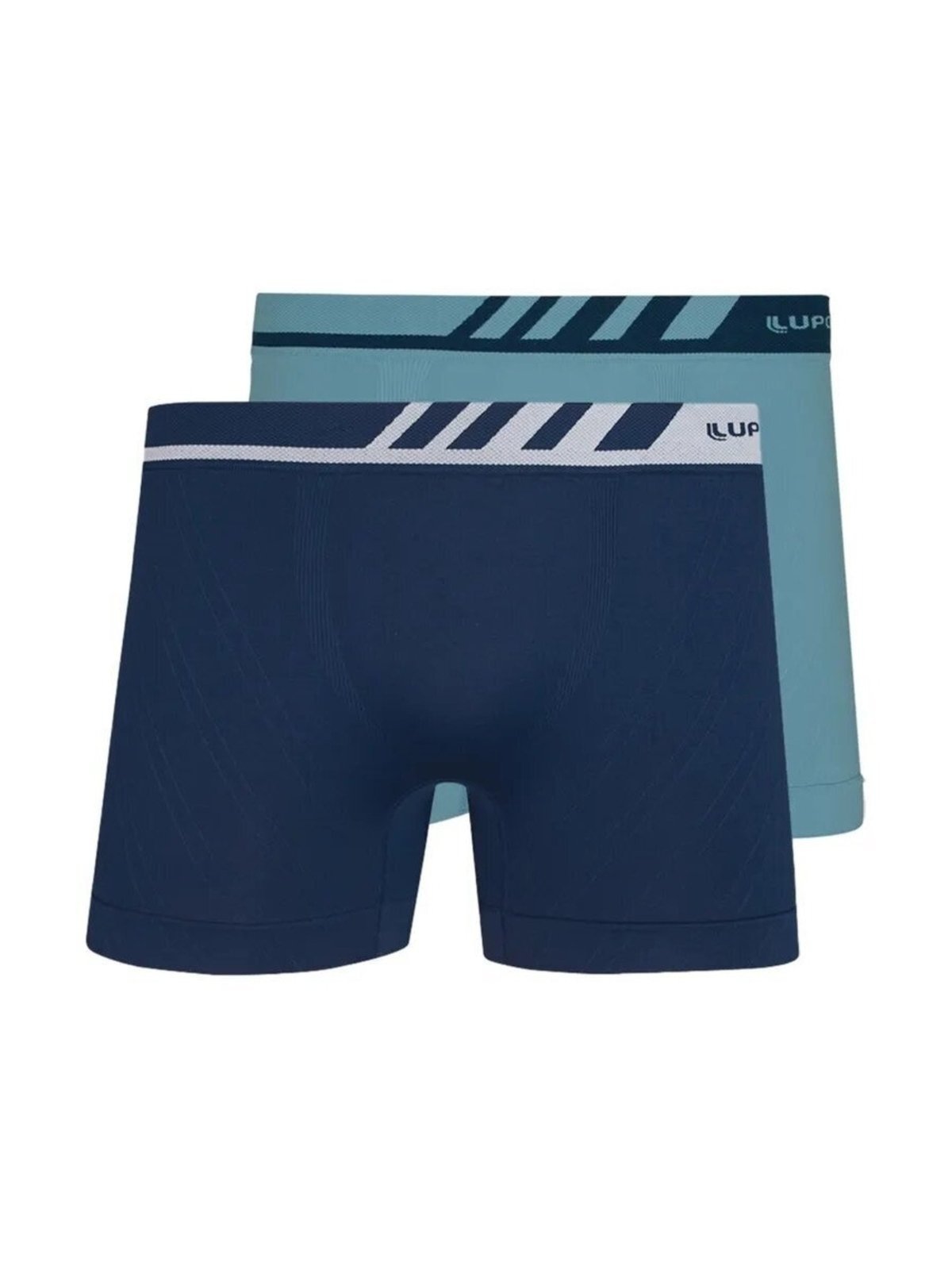 Kit com 2 Cuecas Boxer Lupo 671-002 Azul Marinho
