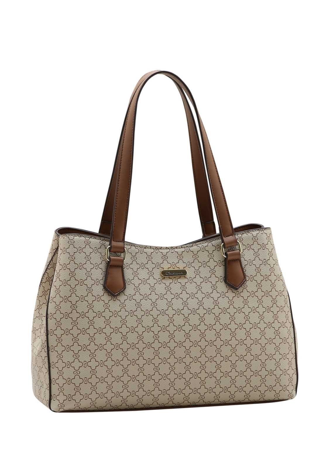 Bolsa Feminina Chenson New Elemento Gráfico 3485887 Bege