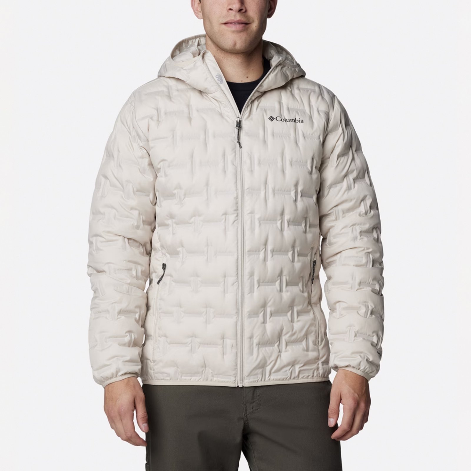 Vista 2 Jaqueta Columbia Down Delta Ridge II Hdd Off White Masculino amarelo white Columbia amarelo white