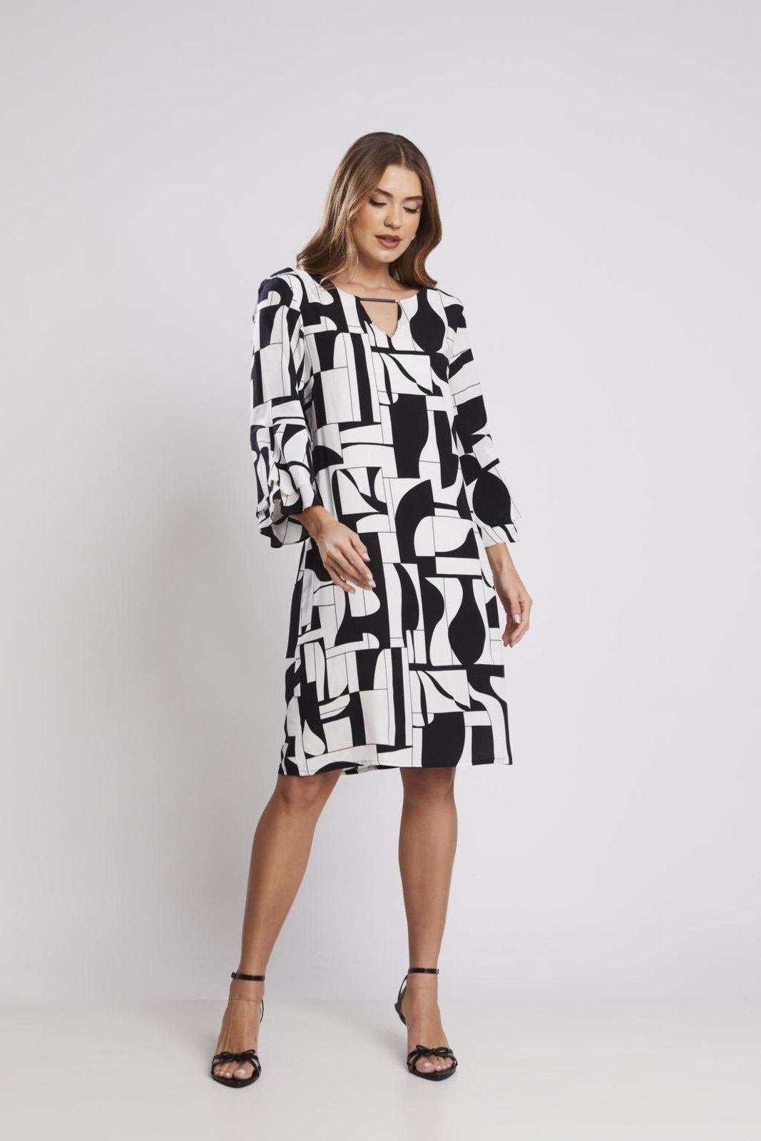 Vestido Rubinella Reto Estampado Unica