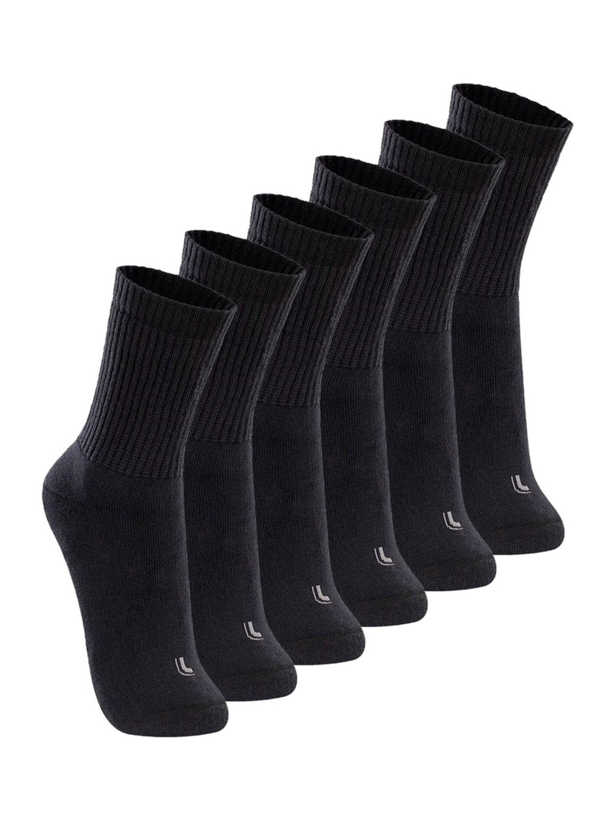Kit com 6 Pares de Meias Esportiva Cano Longo Lupo 3250-001