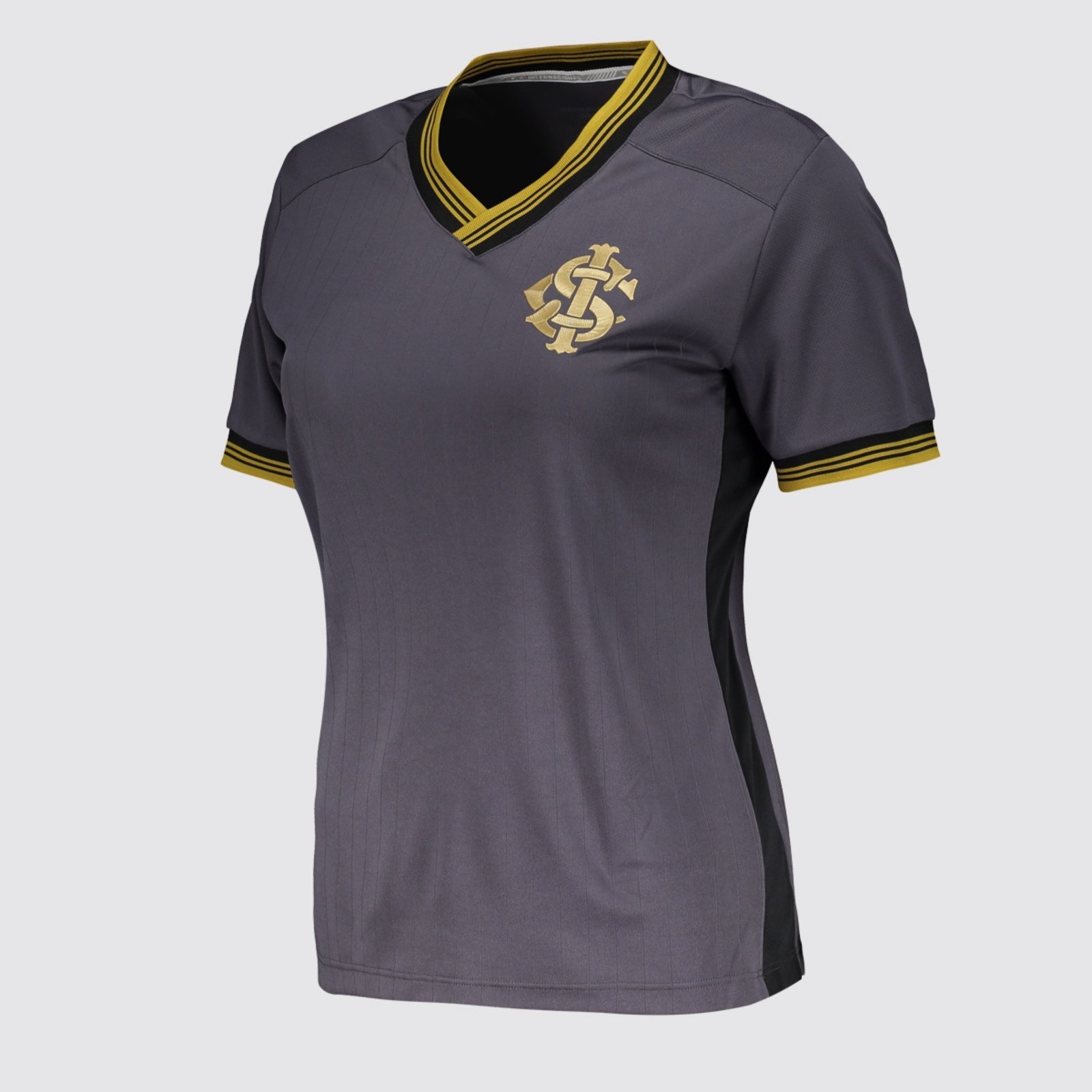 Vista 3 Camisa Internacional Power New II Feminina Betel cinza Betel cinza