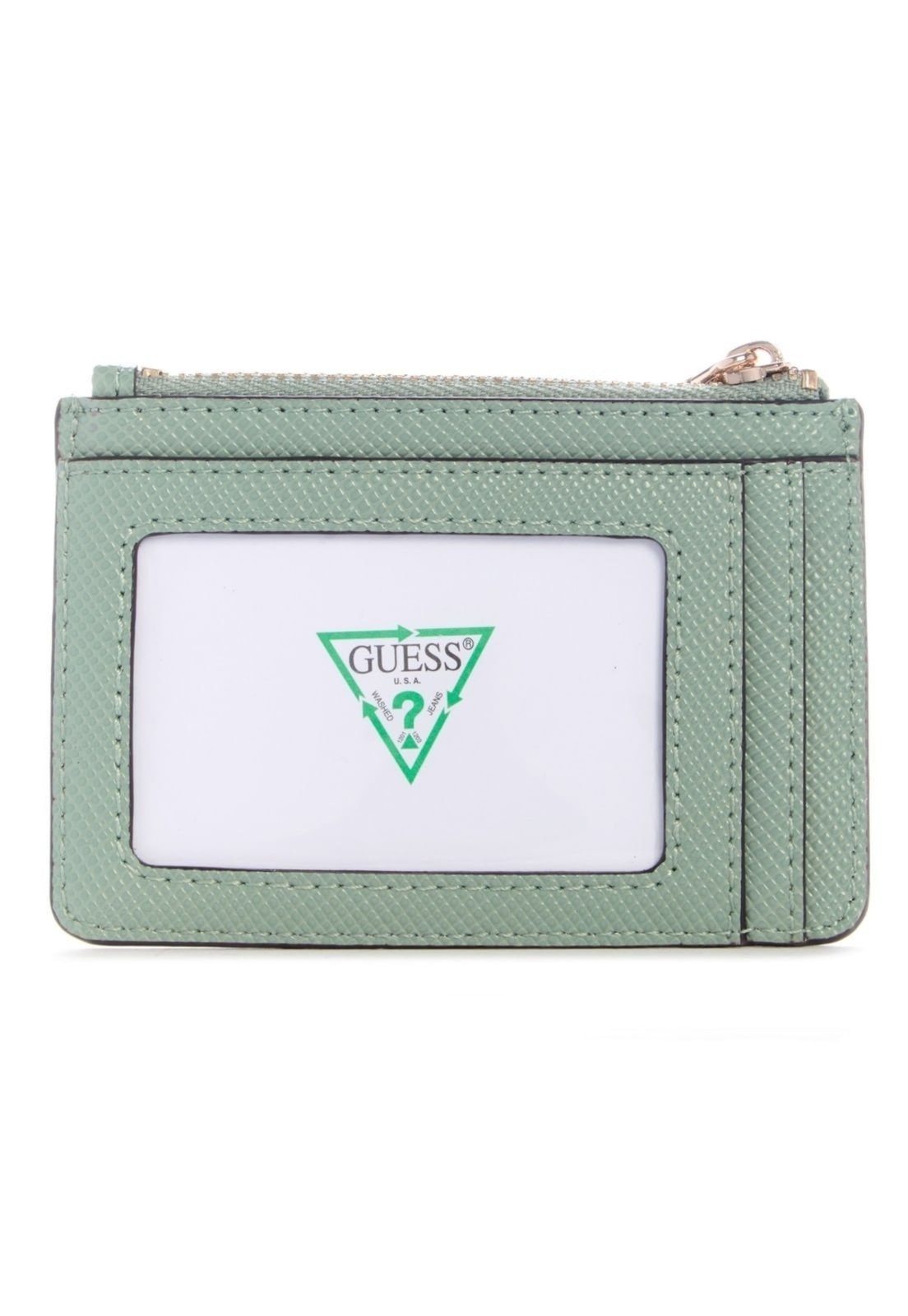 Vista 3 Carteira Guess Laurel II Card Case Claro Guess verde