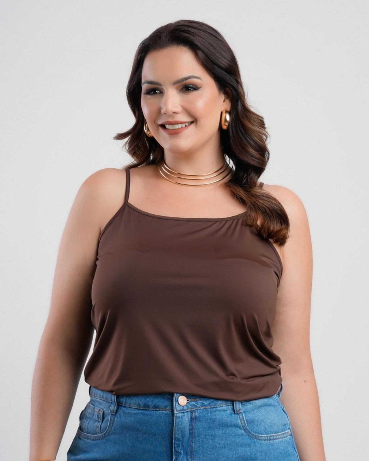 Vista 2 Regata Feminina Básica Sh Fashion Alça Fina Confortável Cor rosa SH FASHION rosa