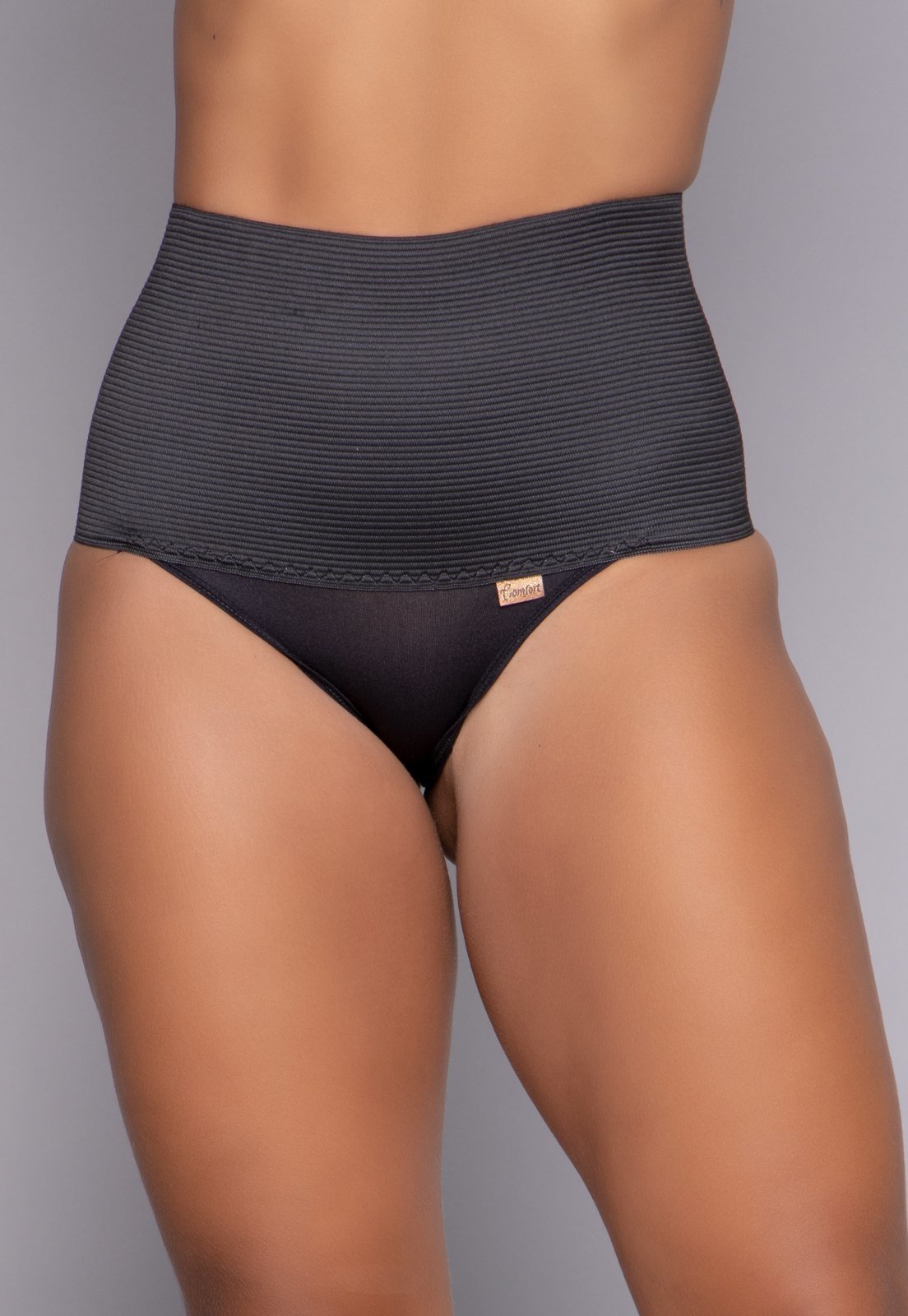 Vista 2 Calcinha Cinta Modeladora Alta Compressão Redutora 18cm VEKYO bege VEKYO bege