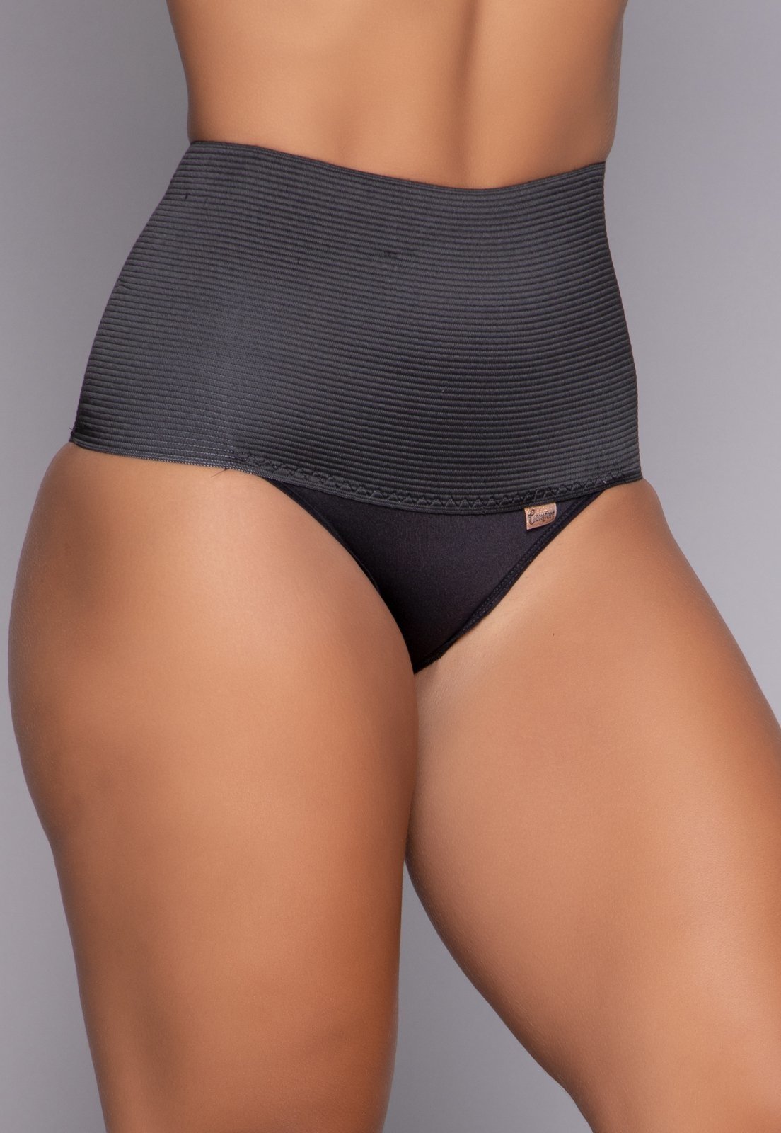 Vista 3 Calcinha Cinta Modeladora Alta Compressão Redutora 18cm VEKYO bege VEKYO bege