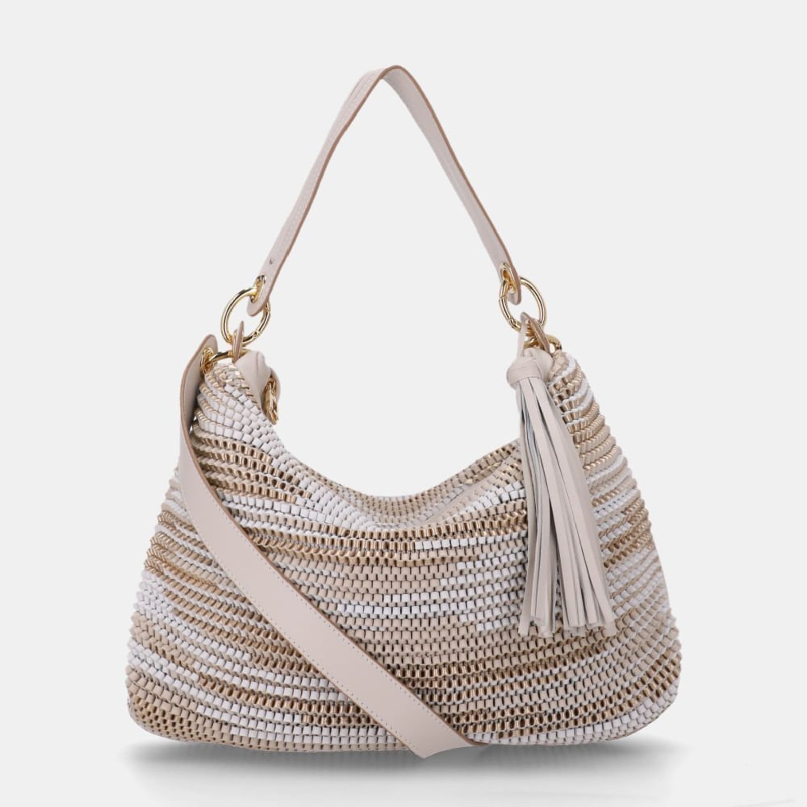 Bolsa Hobo Grande Tear Panna - 2000331 Luz da Lua