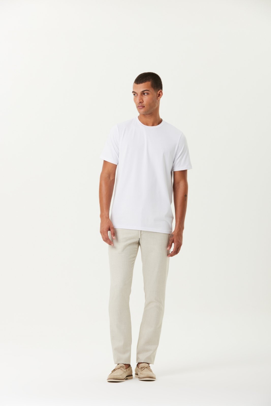 Calça Alfaiataria Traymon Slim Bege