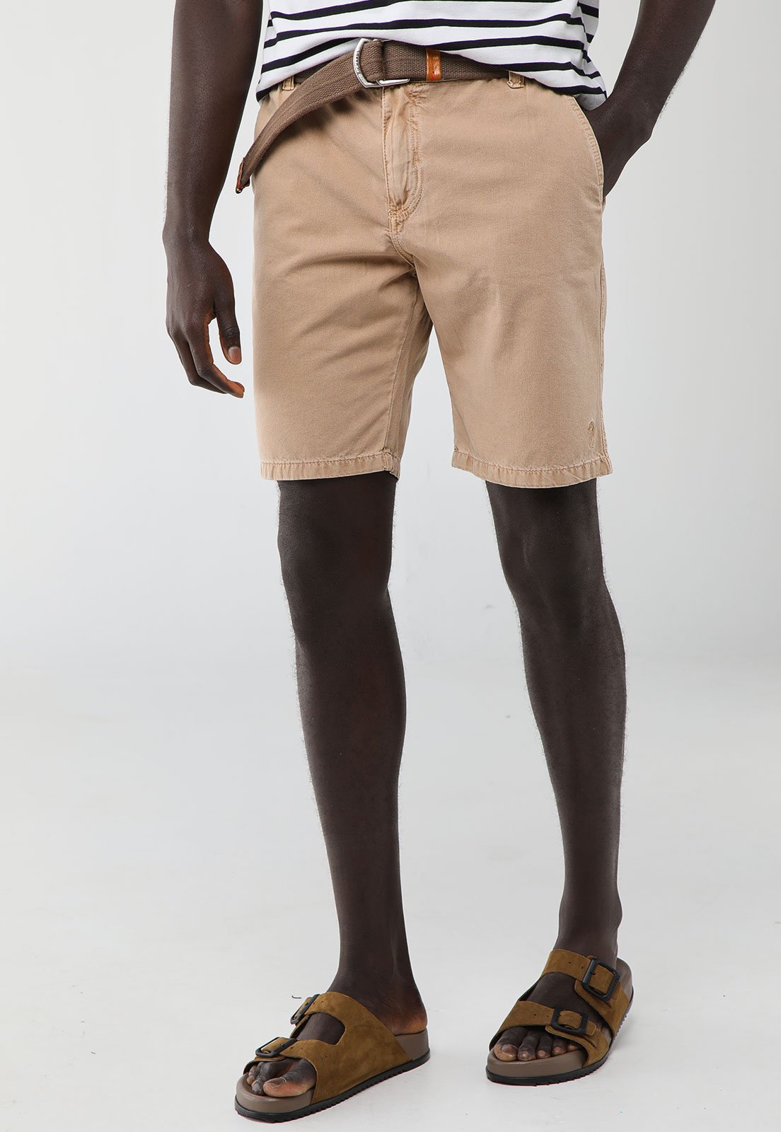 Bermuda Masculina Aleatory Sarja Lisa Caqui